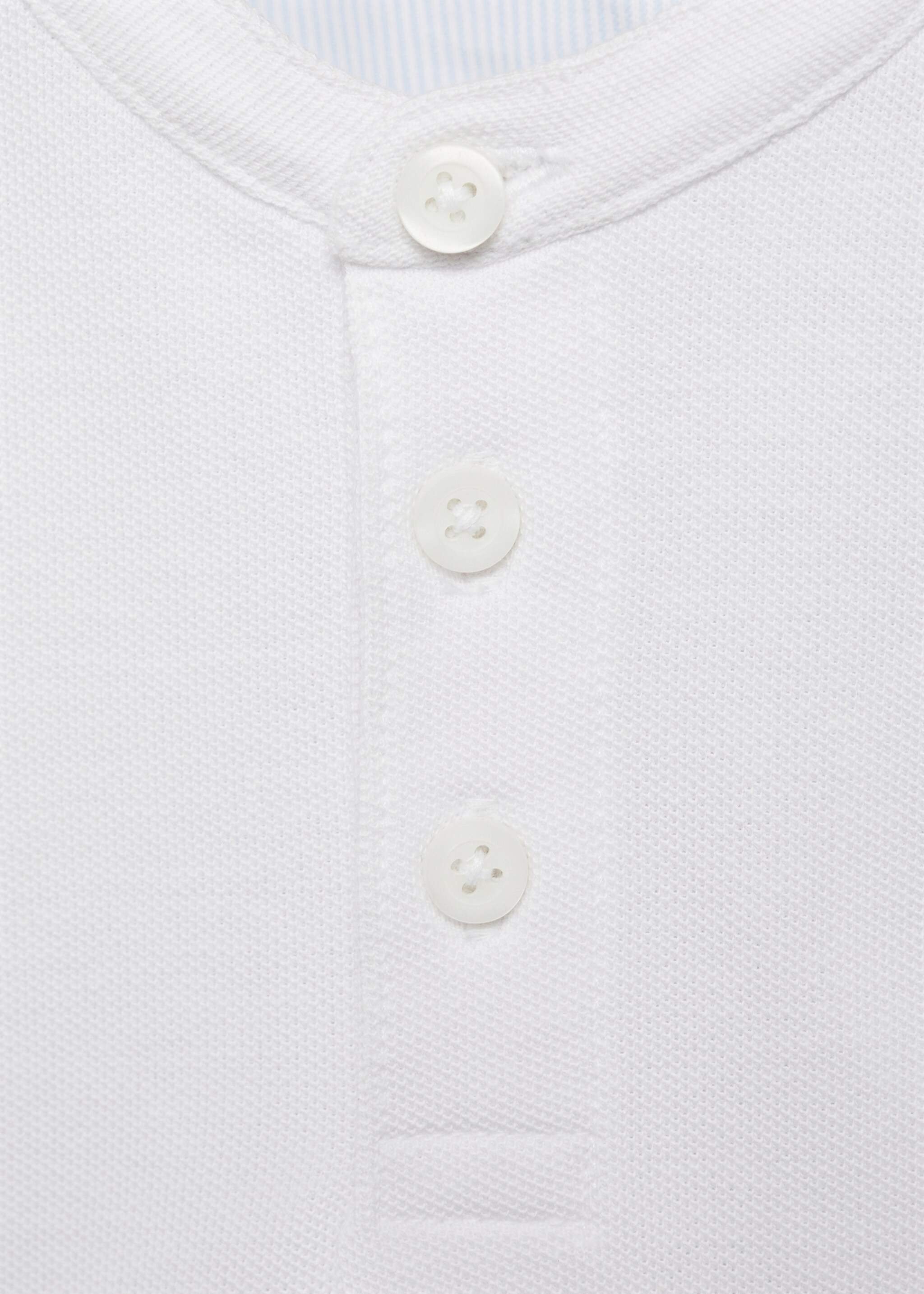 Mao collar cotton polo - Details of the article 8