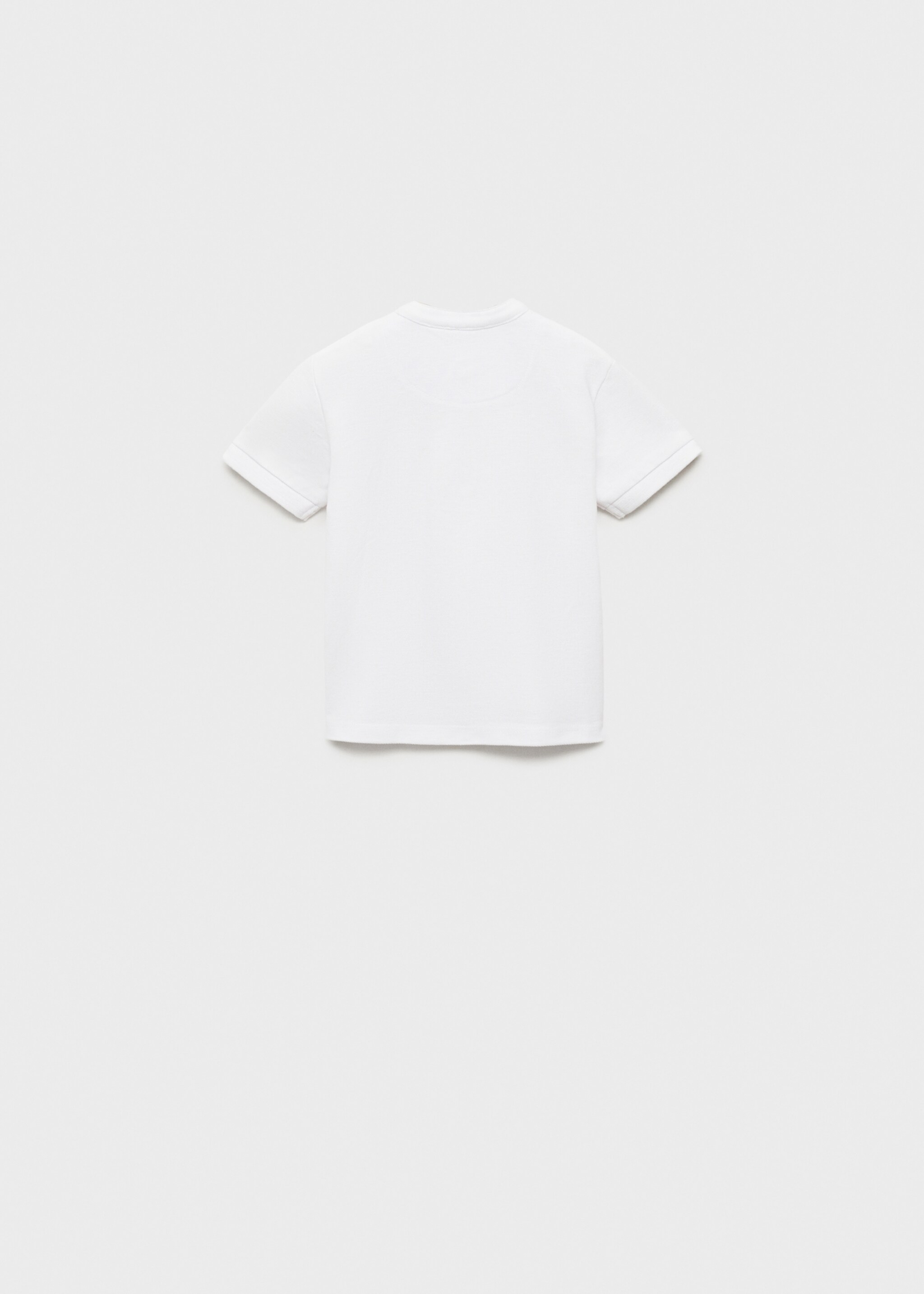 Mao collar cotton polo - Reverse of the article