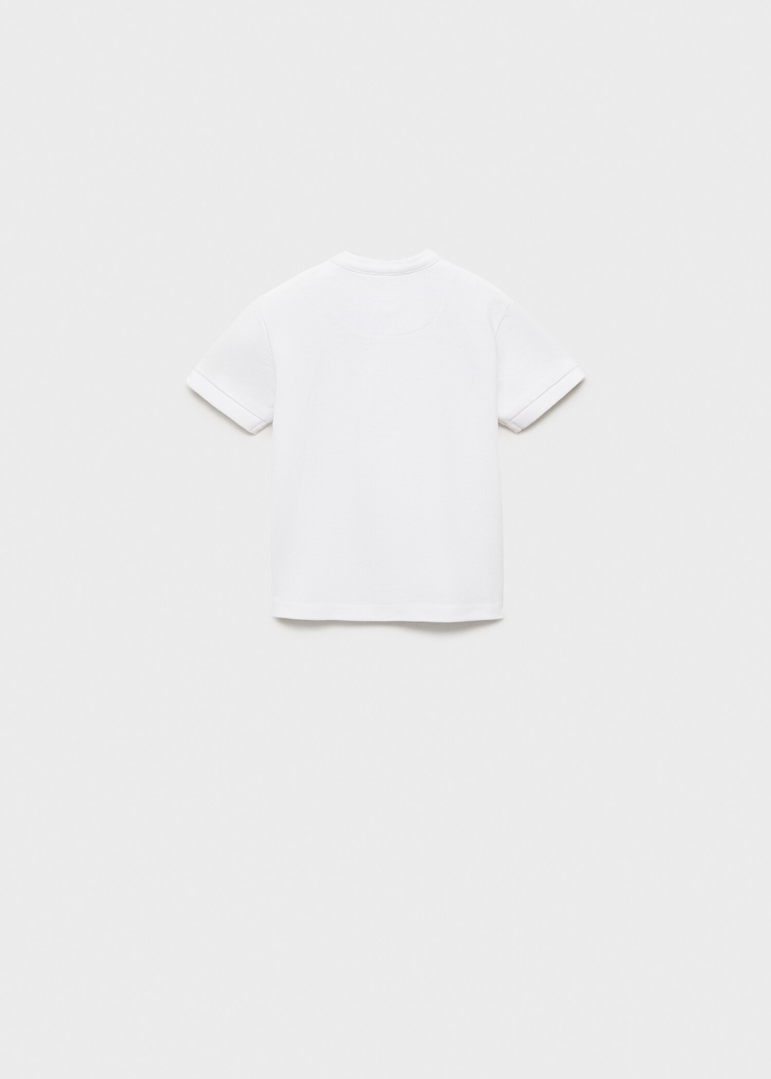 Mao collar cotton polo - Reverse of the article