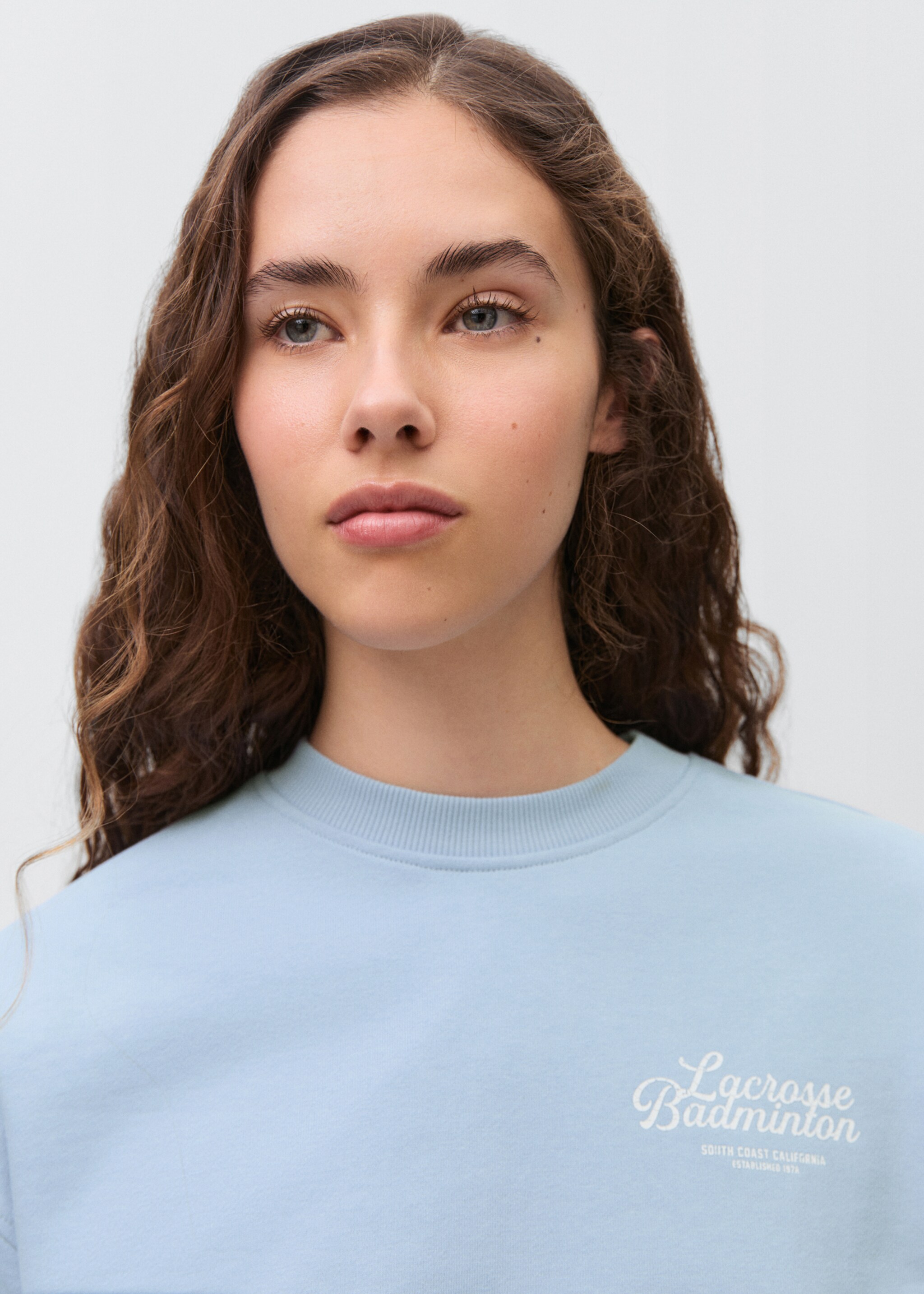 Sudadera algodón mensaje estampado - Detalle del artículo 1
