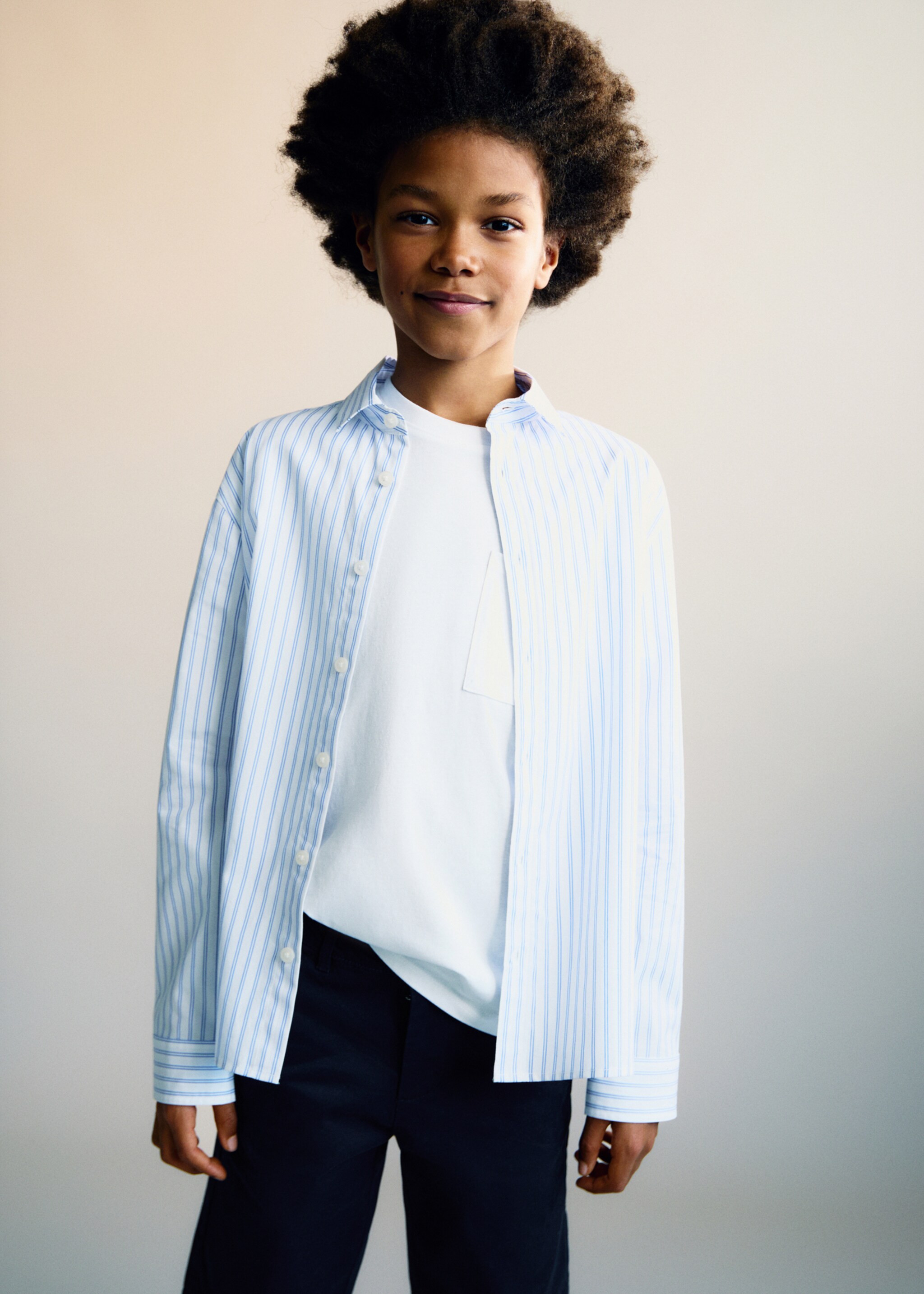 Striped cotton shirt - Medium plane
