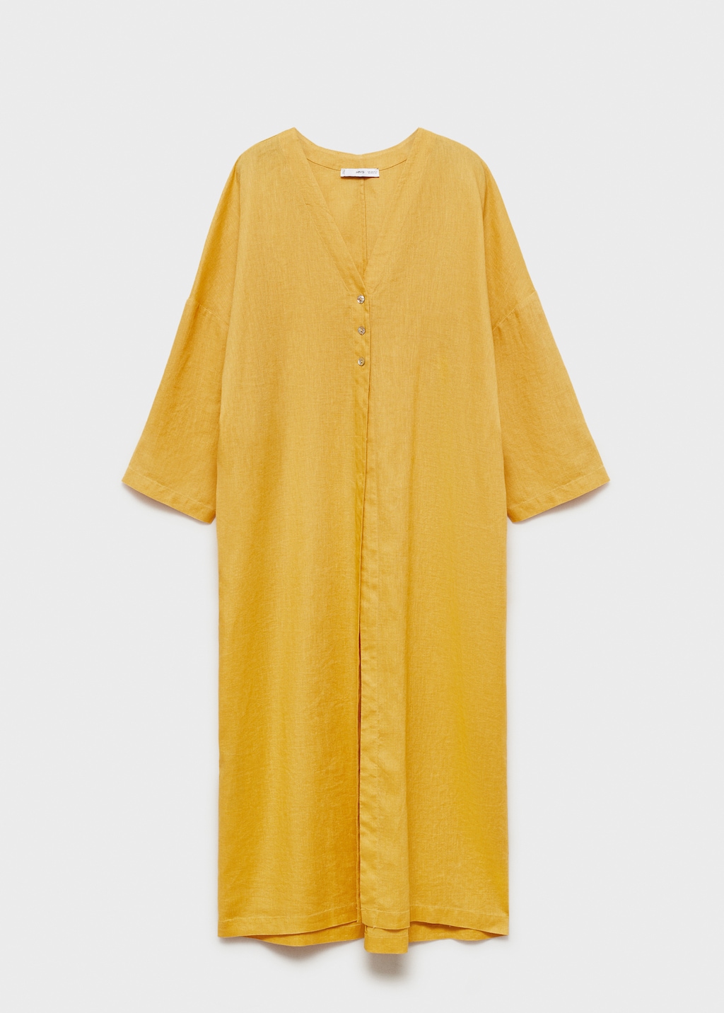 Oversize linen-blend dress - image 5