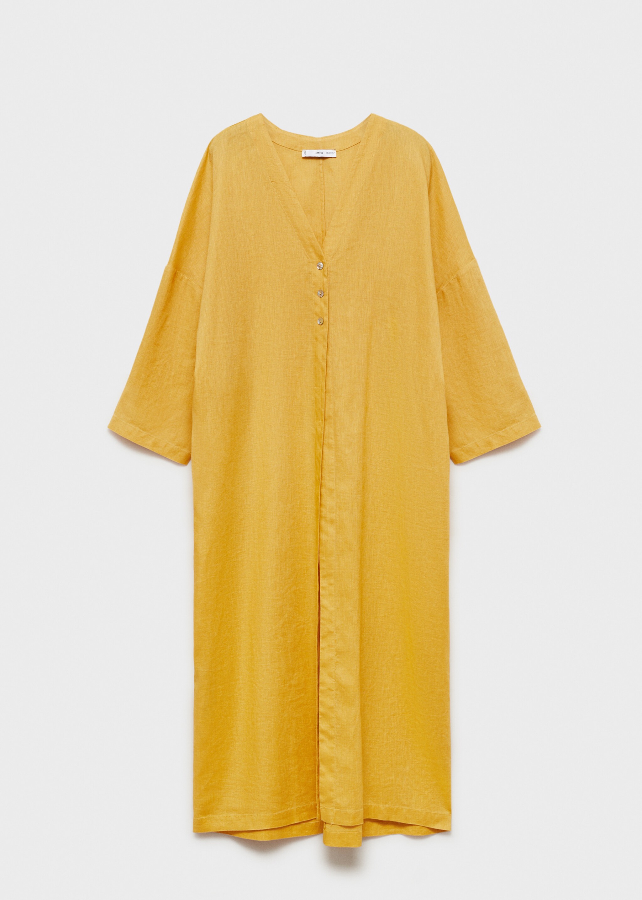 Oversize linen-blend dress - Article without model