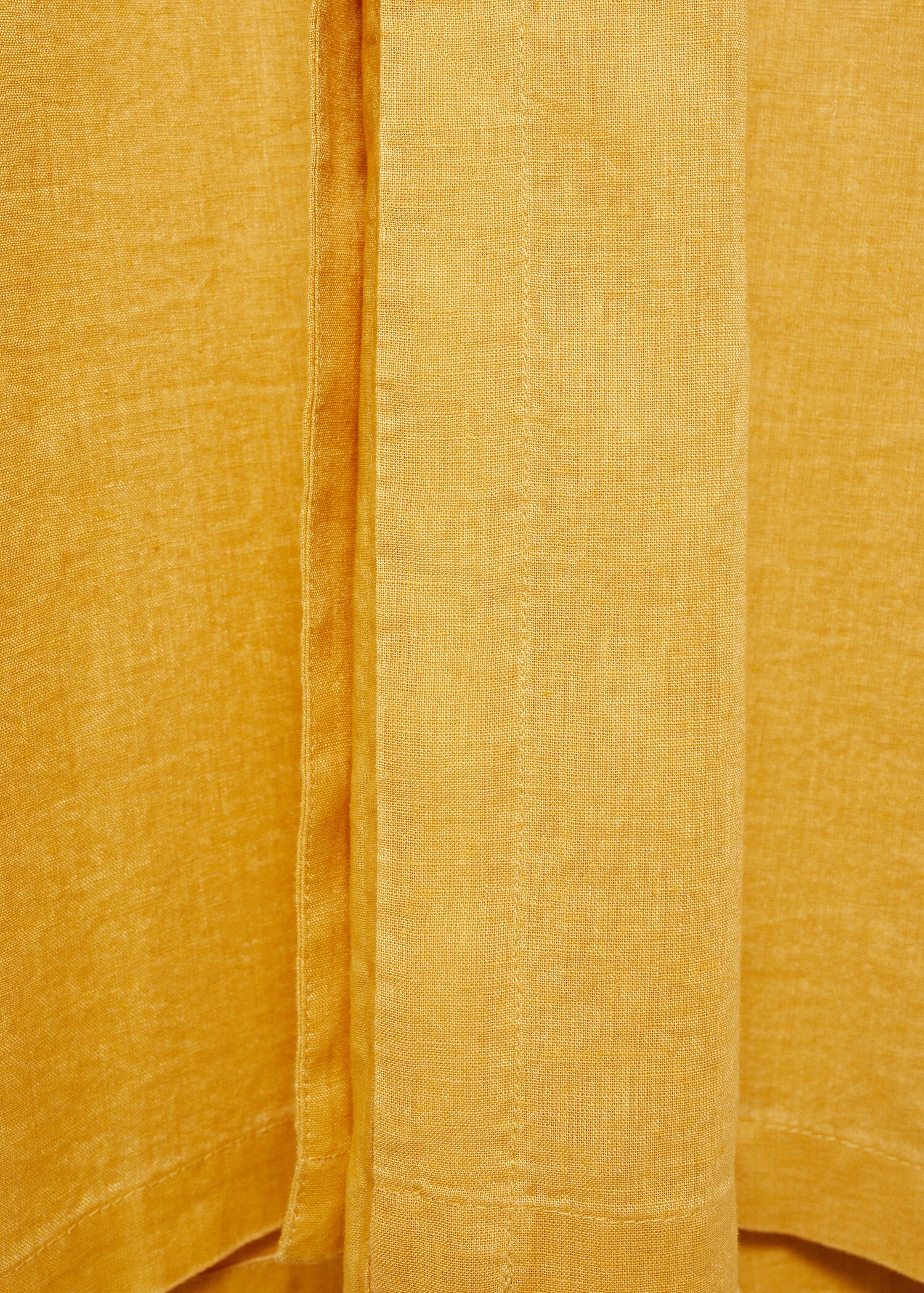 Oversize linen-blend dress - Details of the article 0