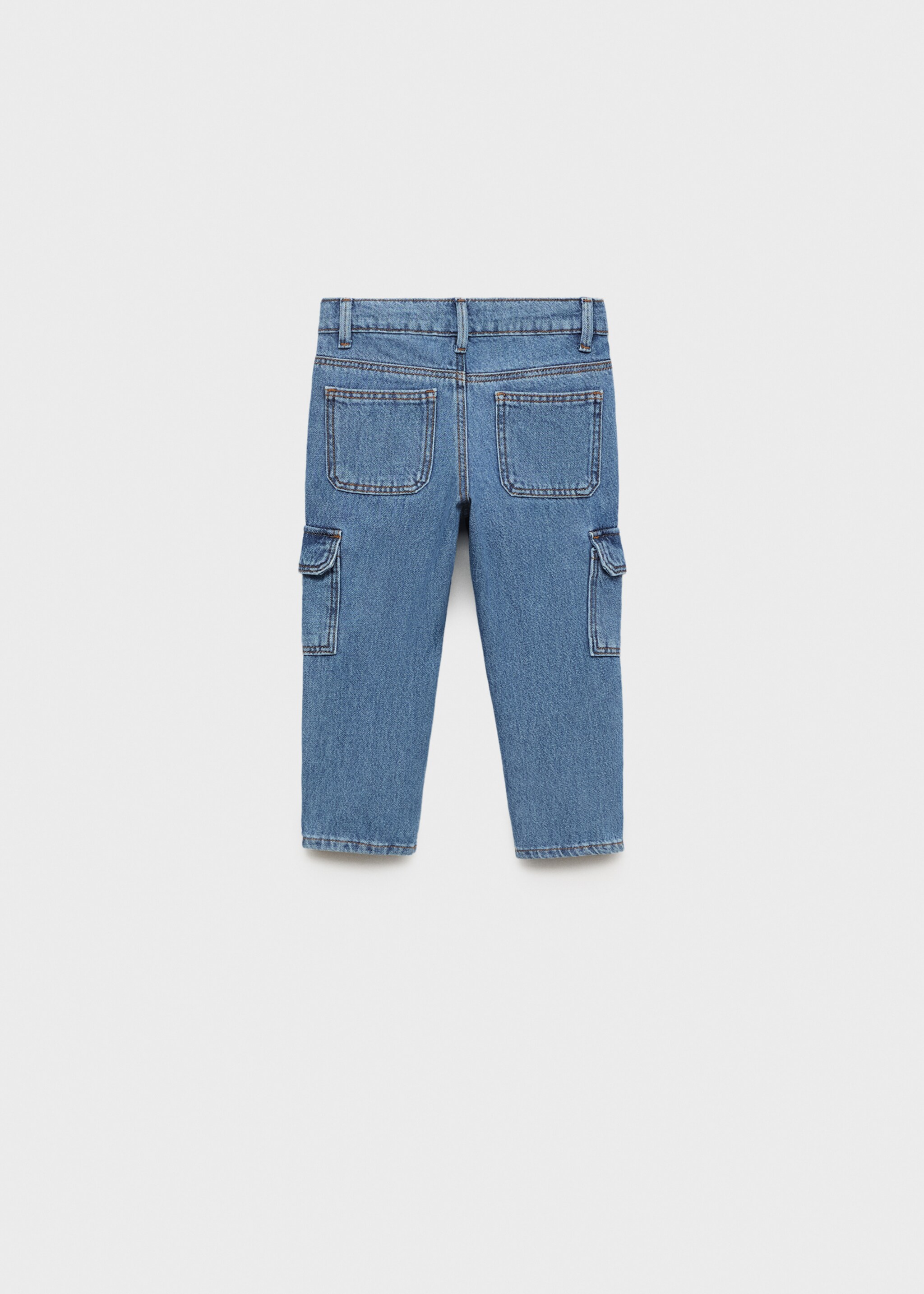 Cargo style straight jeans - Reverse of the article