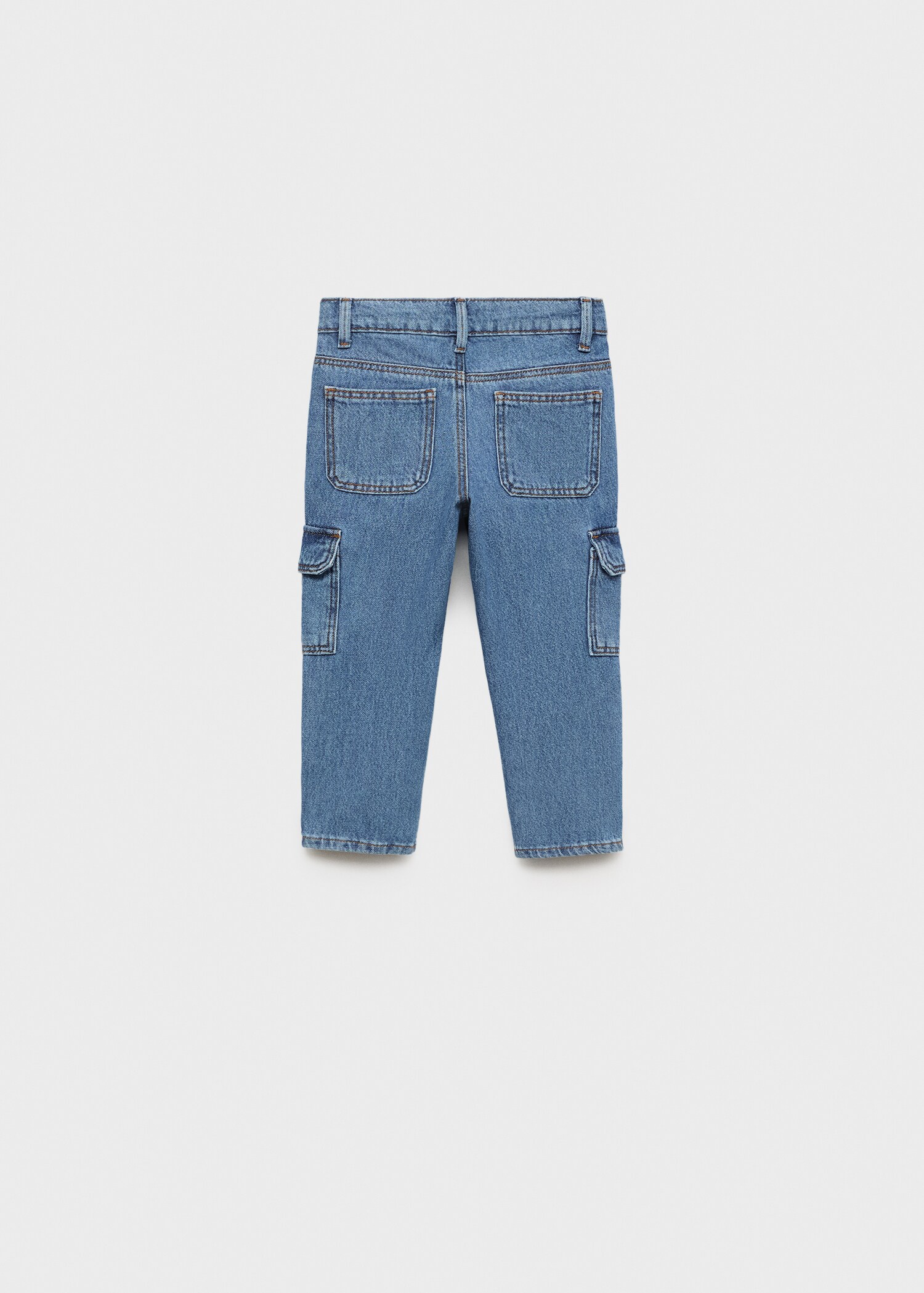 Cargo style straight jeans - Reverse of the article