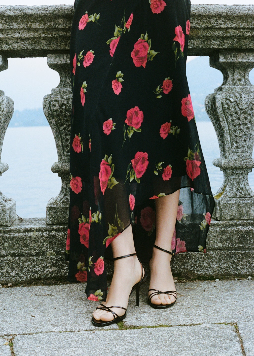 Strappy heeled sandals