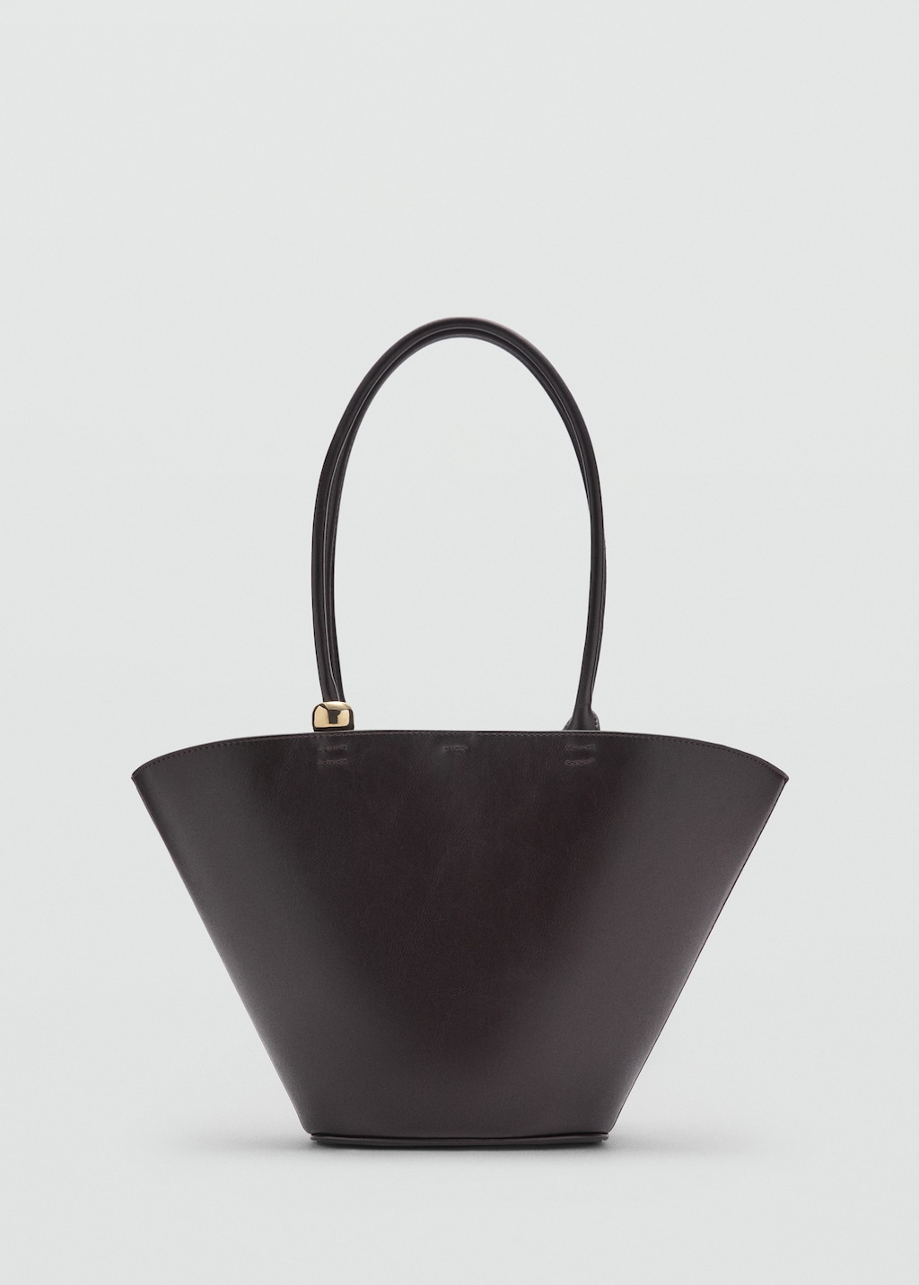 Shopper bag with metallic detail