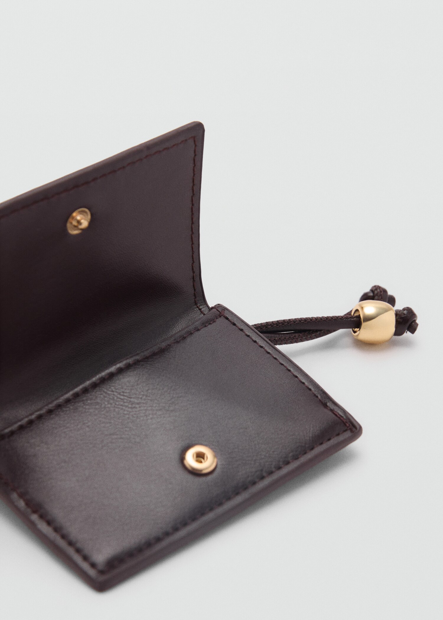 Leather-effect purse with bead detail - Details of the article 1