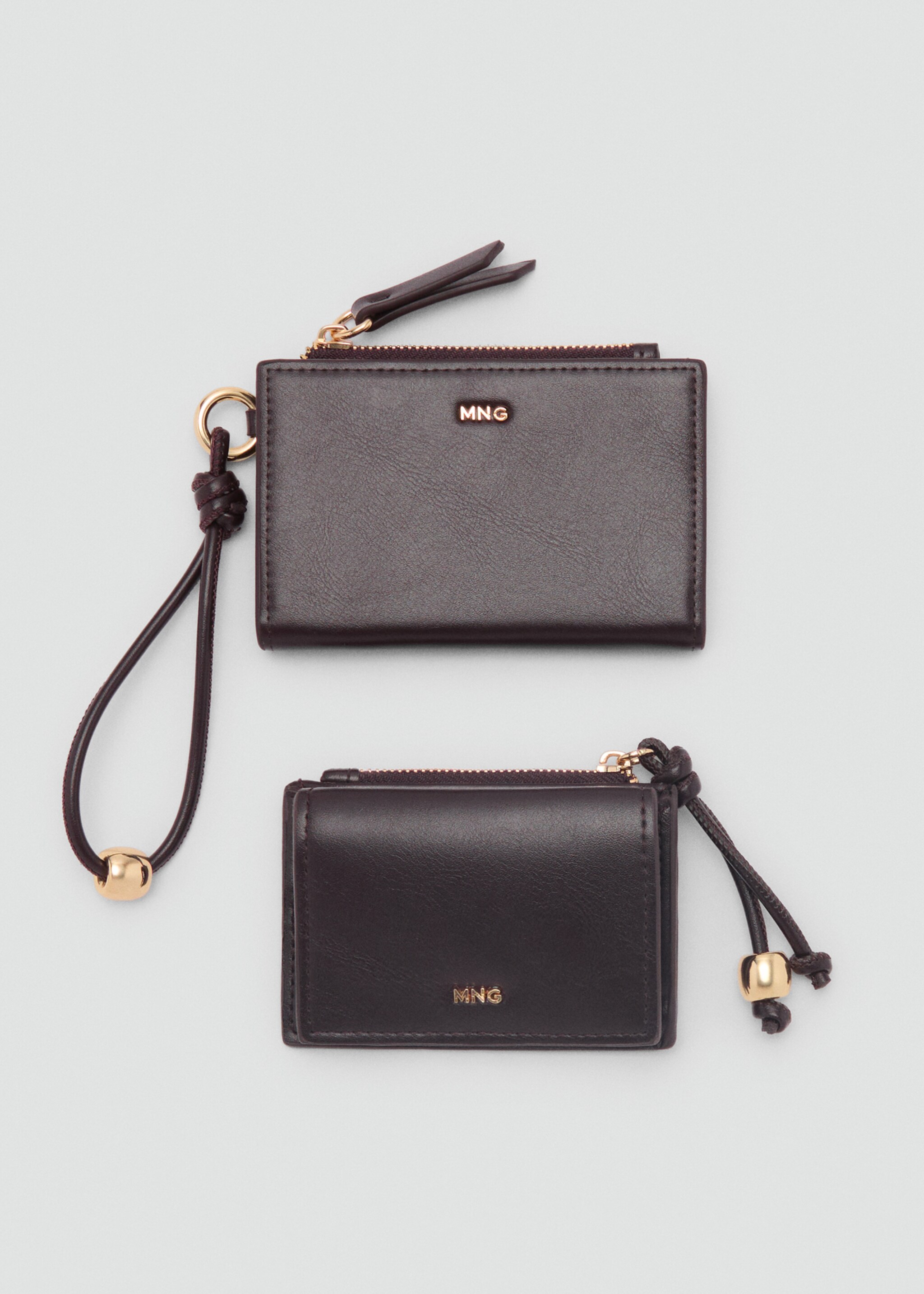 Leather-effect purse with bead detail - Details of the article 2