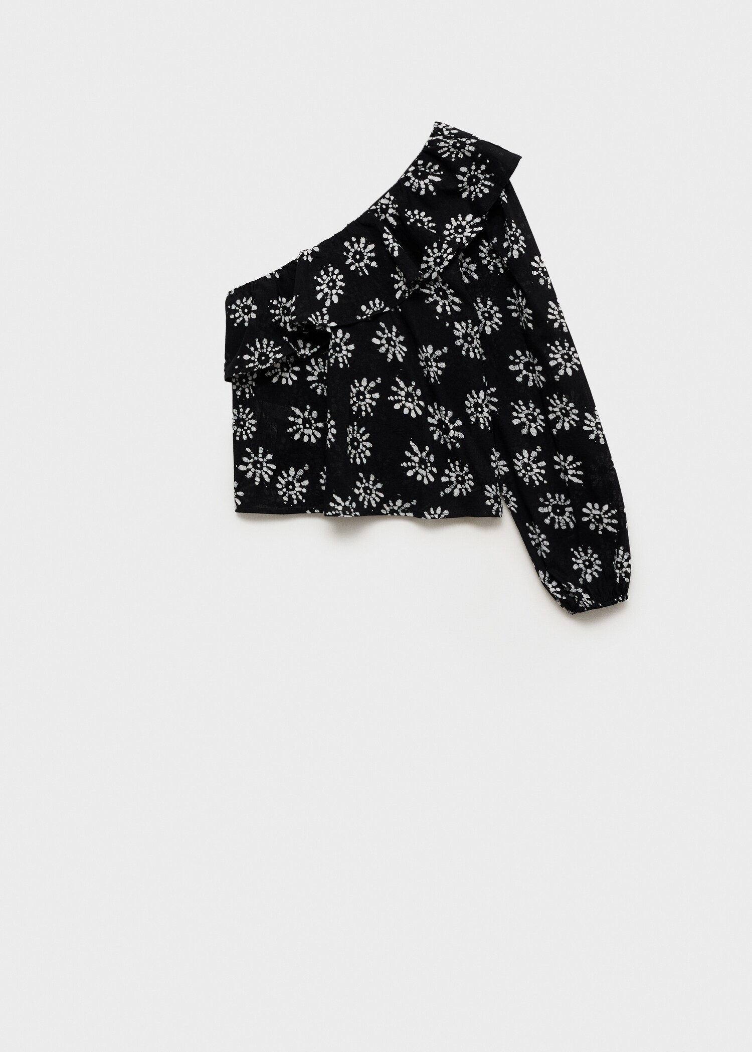 Brusa asimètrica estampada - Article sense model