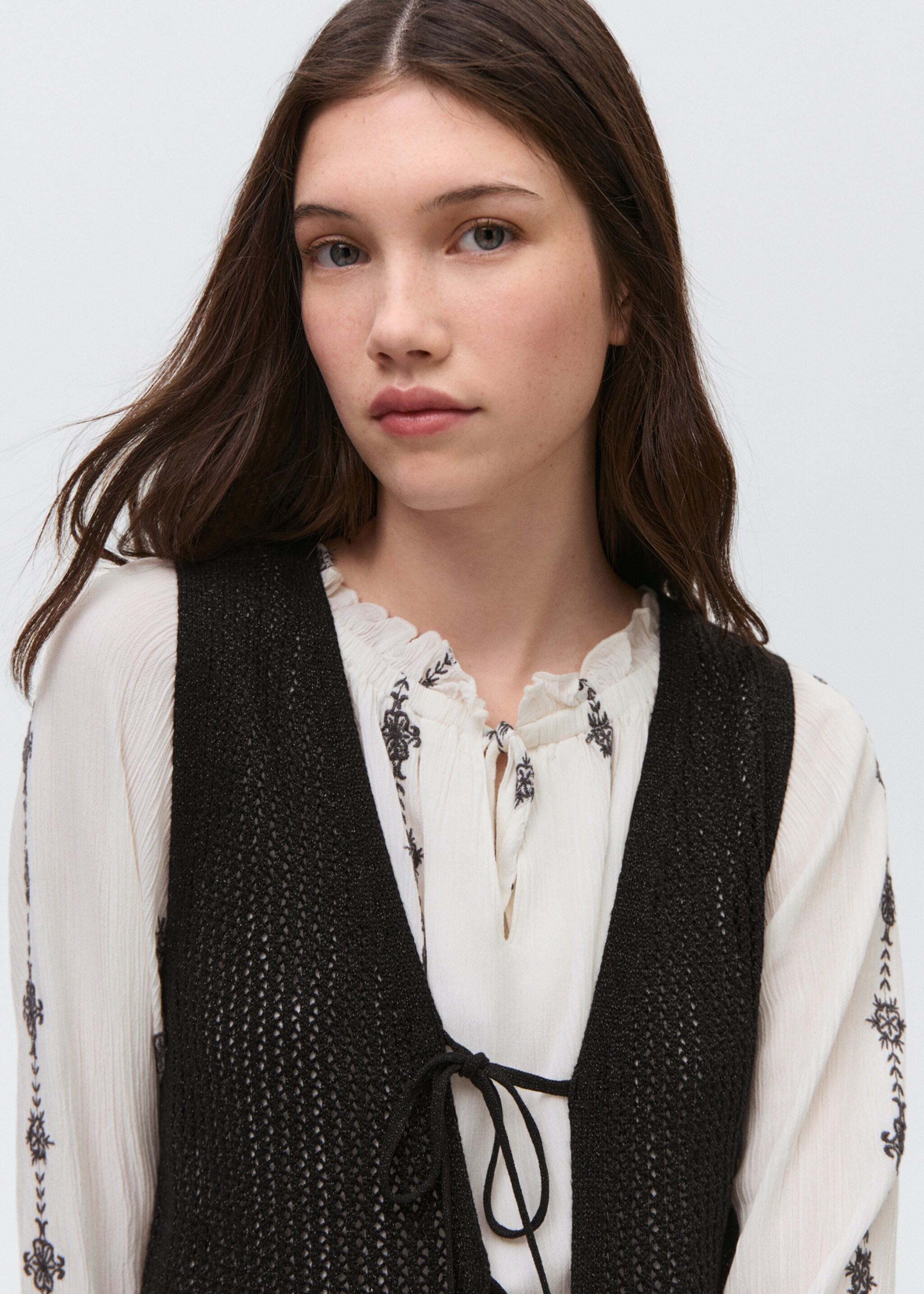 Gilet maille ajourée - Détail de l'article 1