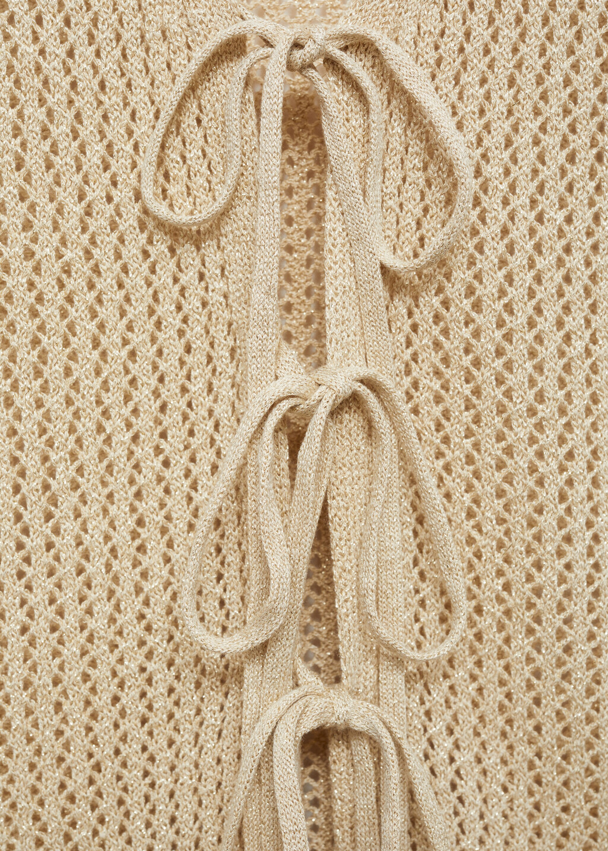 Openwork knitted waistcoat - Details of the article 0