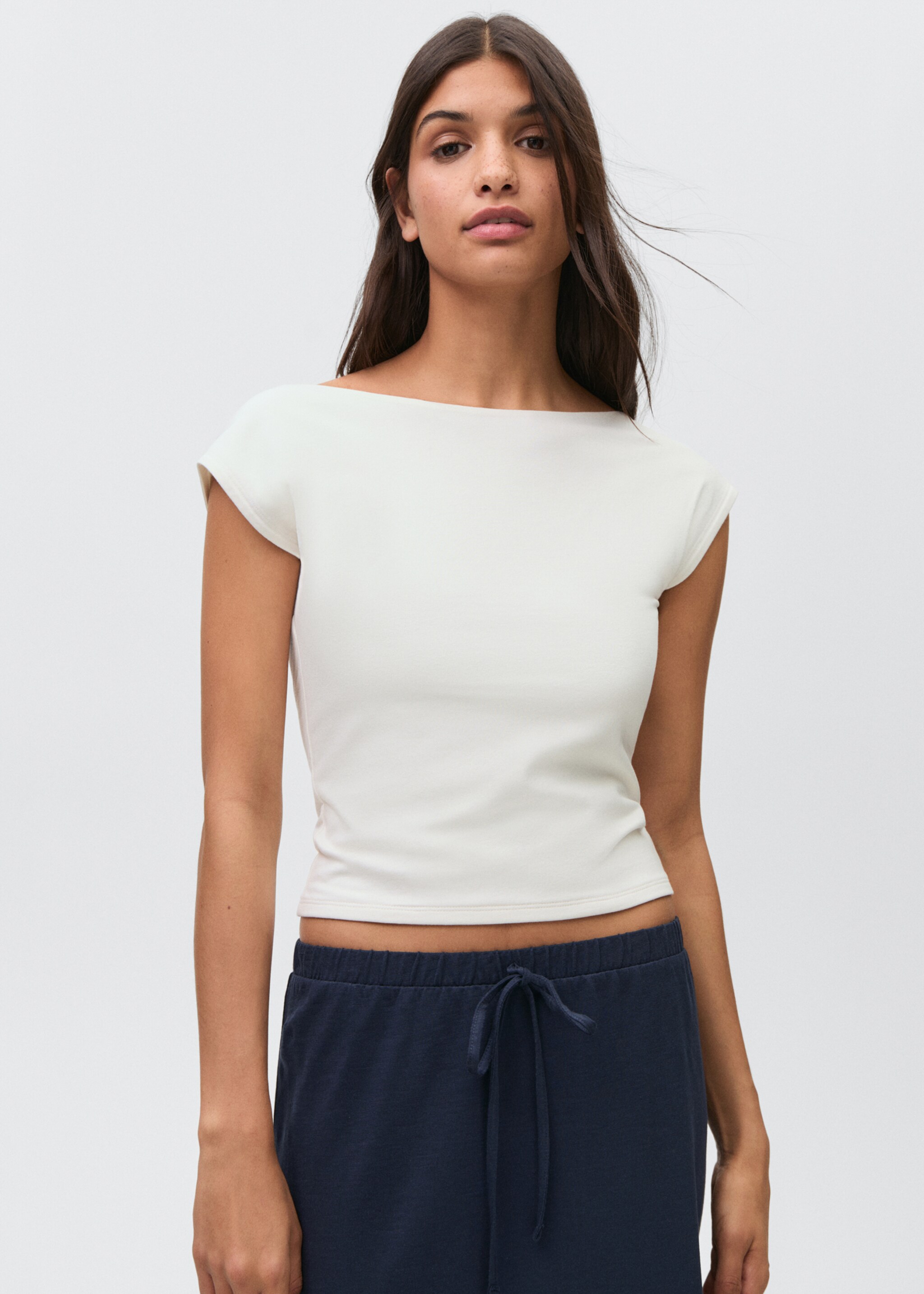 Long knitted skirt - Medium plane