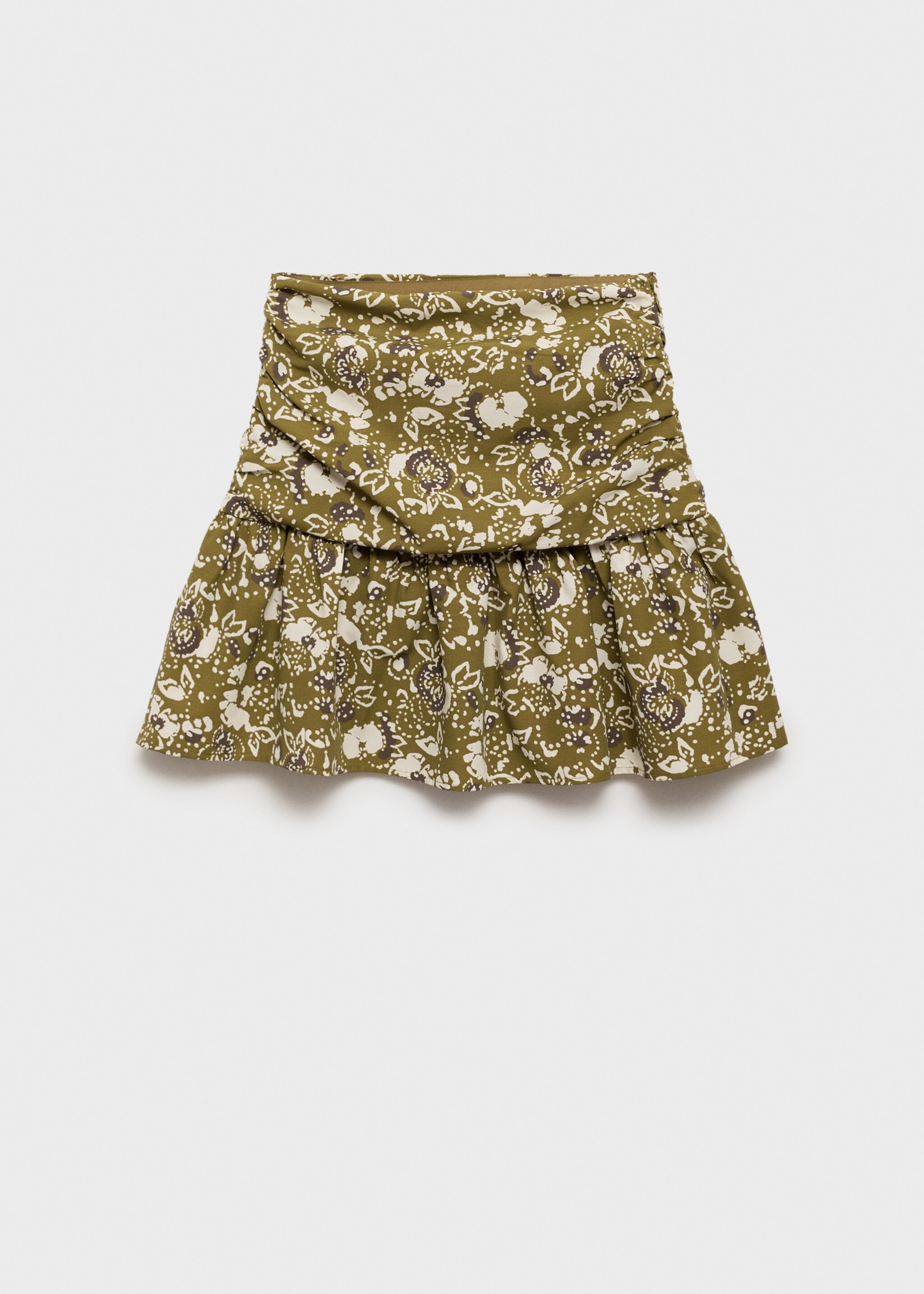 Ruffled printed miniskirt - Article without model