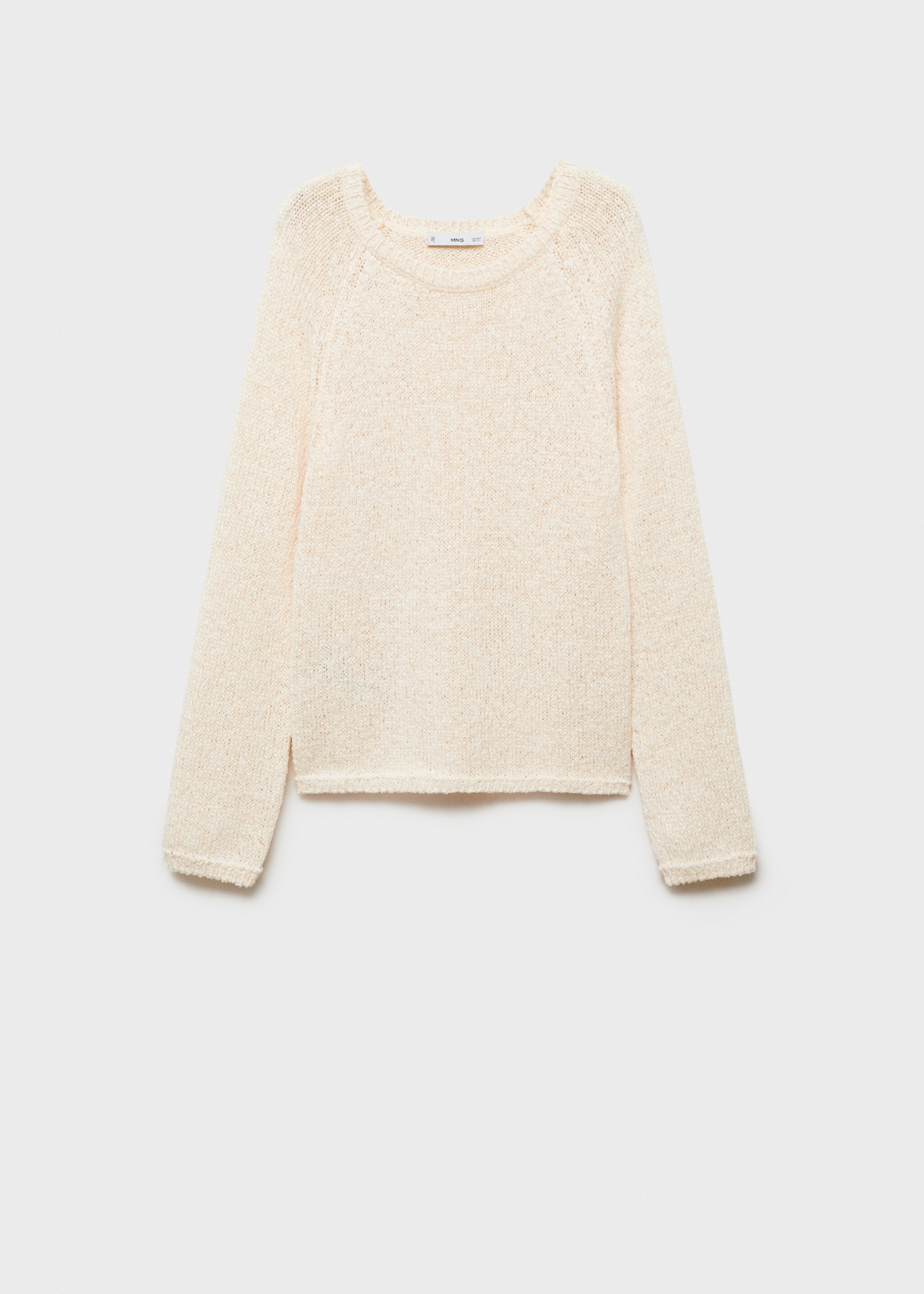 Round-neck crochet sweater - Article without model