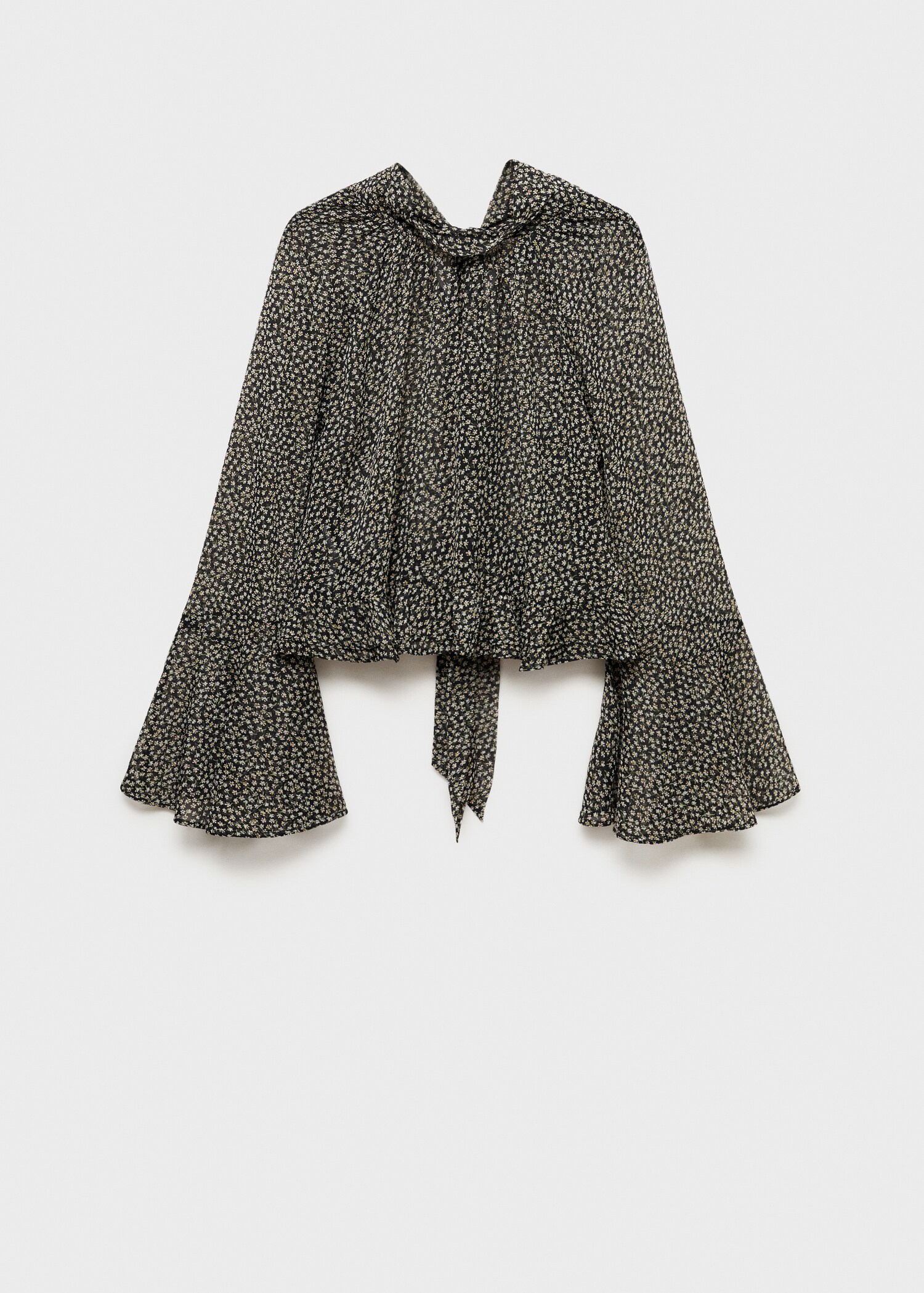Blouse en imprimé fleuri volants - Article sans modèle