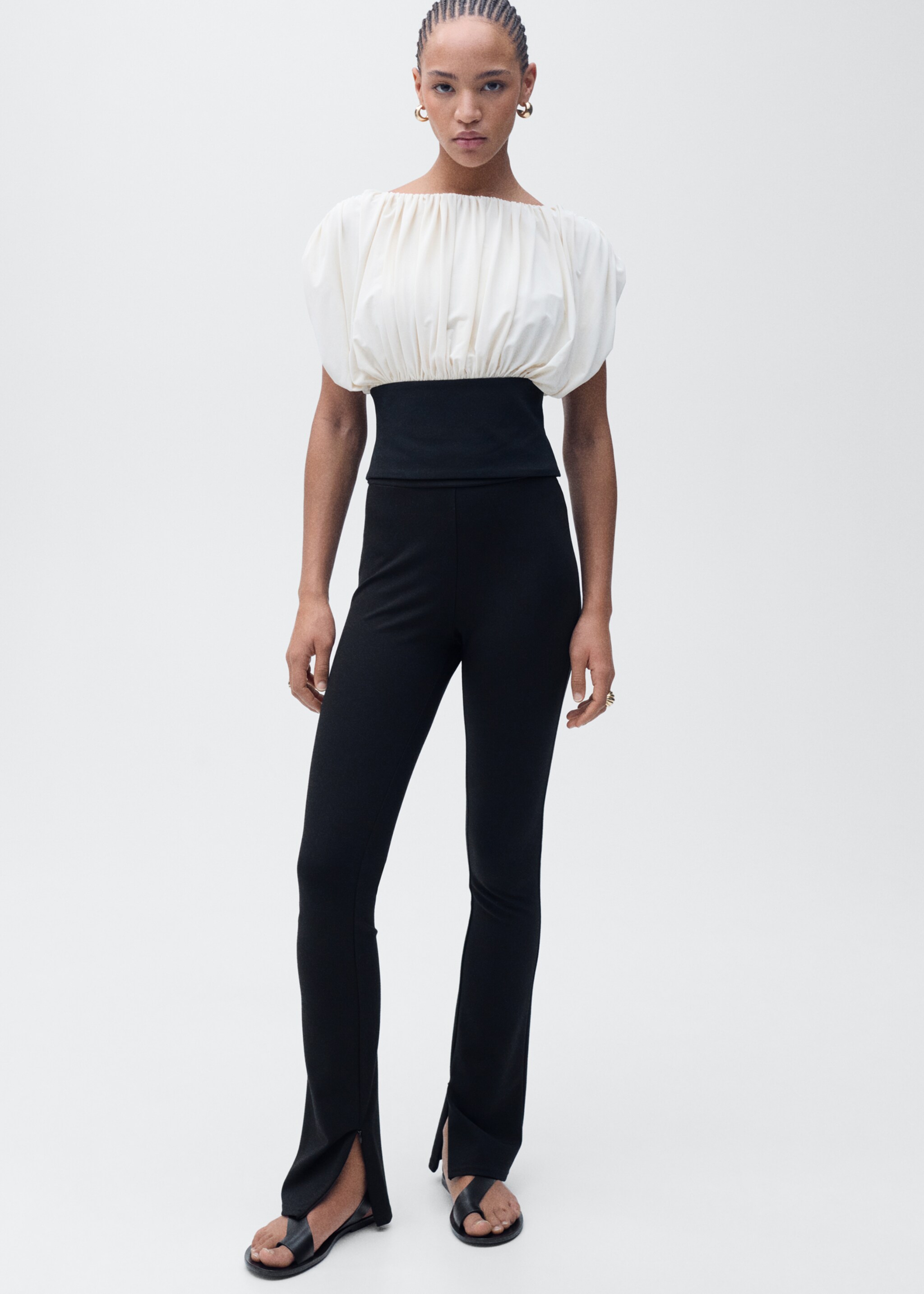 Skinny trousers with openings - Details of the article 2