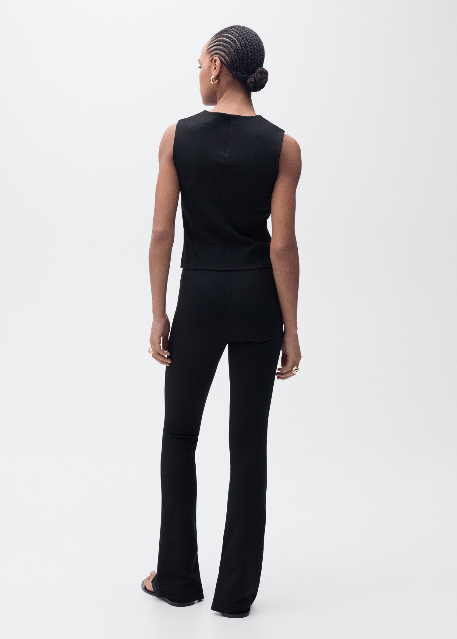 Yırtmaçlı skinny pantolon - Ürünün arkası