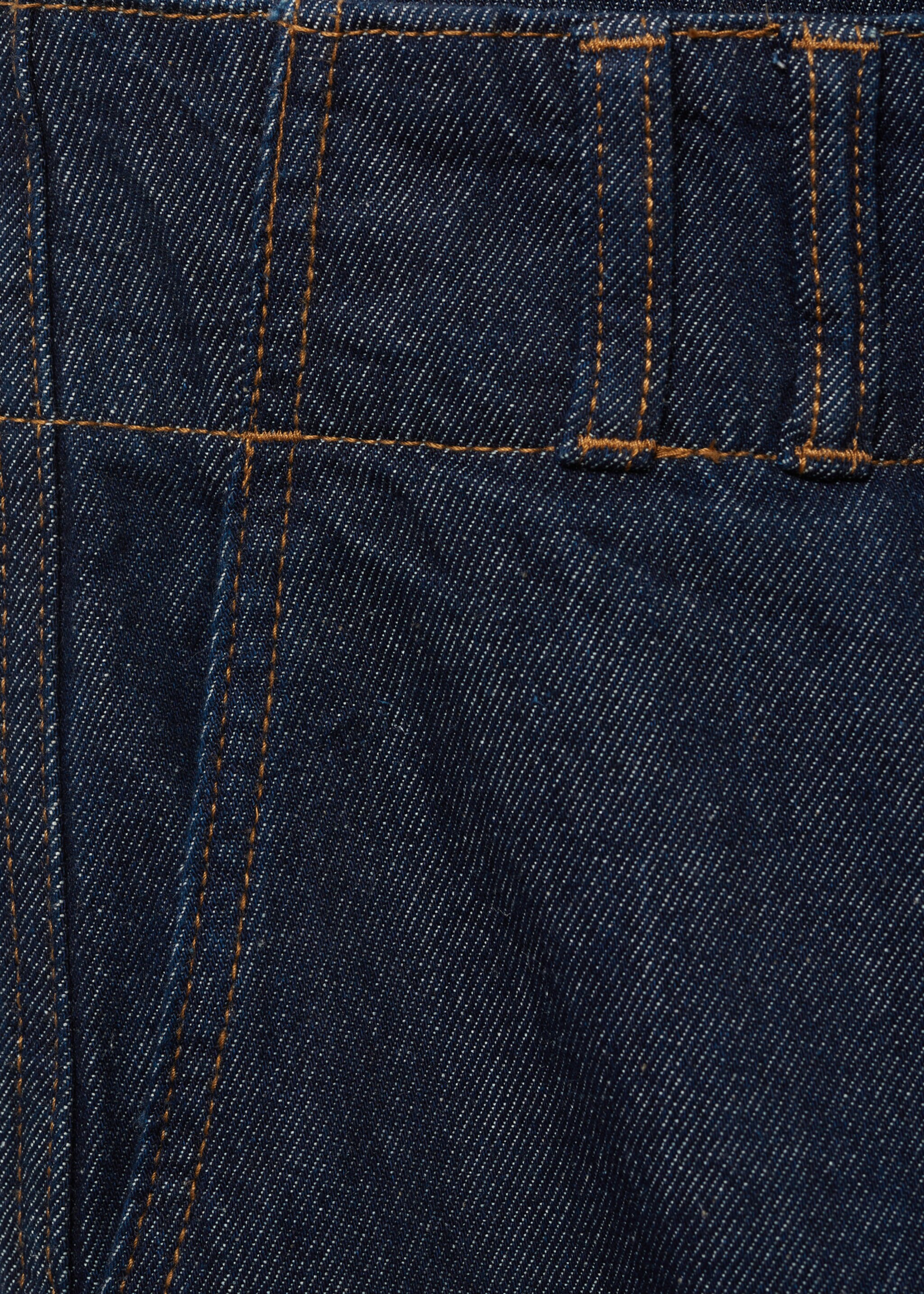 Wide-leg denim trousers - Details of the article 0