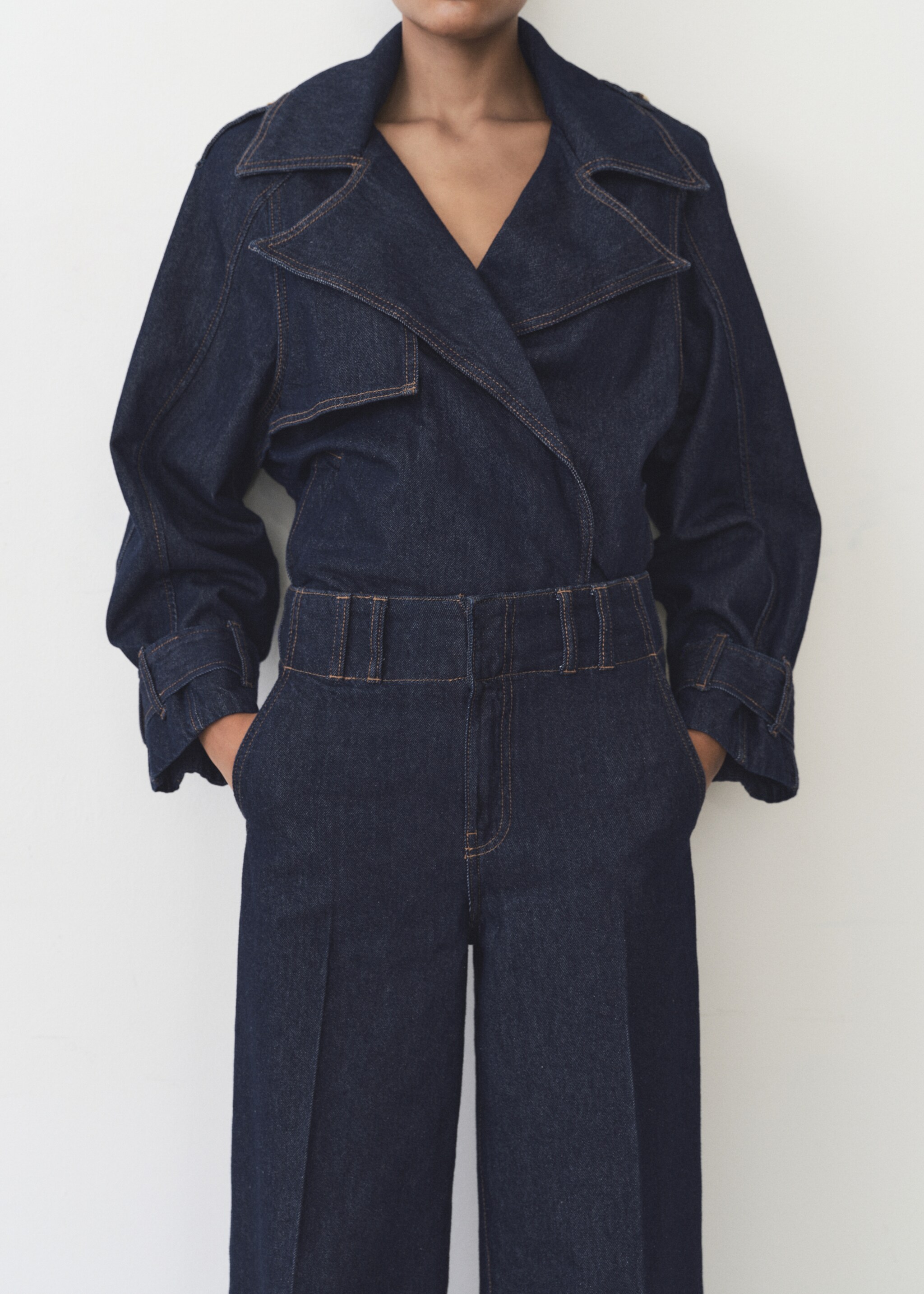 Wide-leg denim trousers - Details of the article 6
