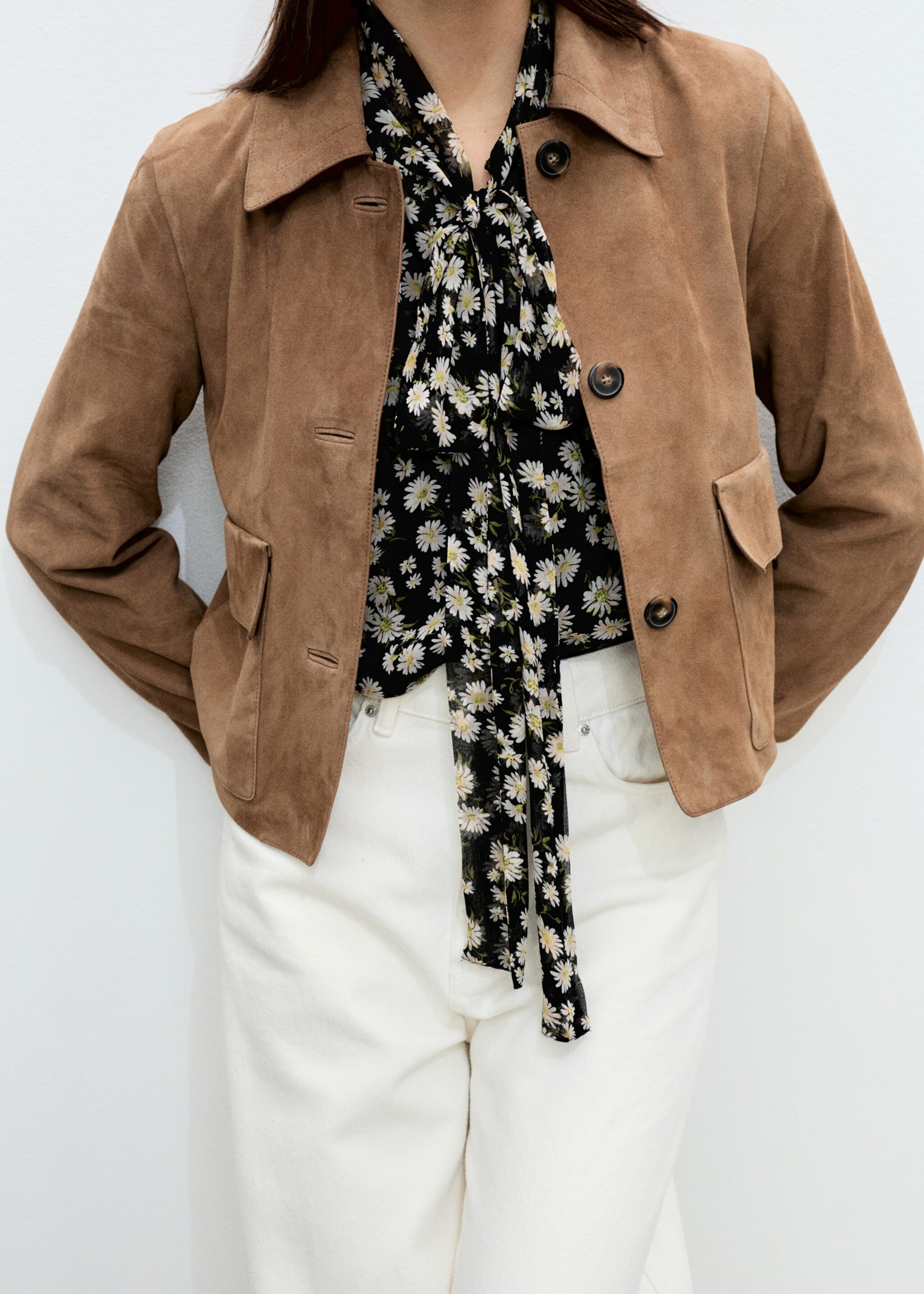 Floral tie blouse - Details of the article 6