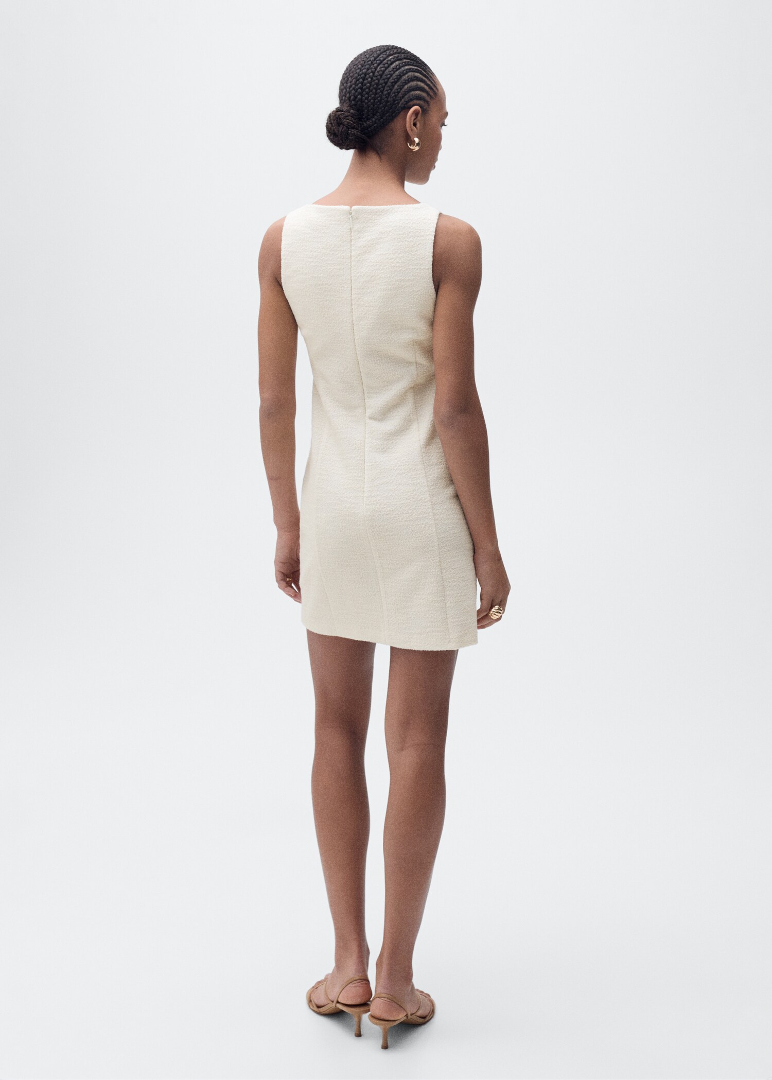 Short tweed dress - Reverse of the article