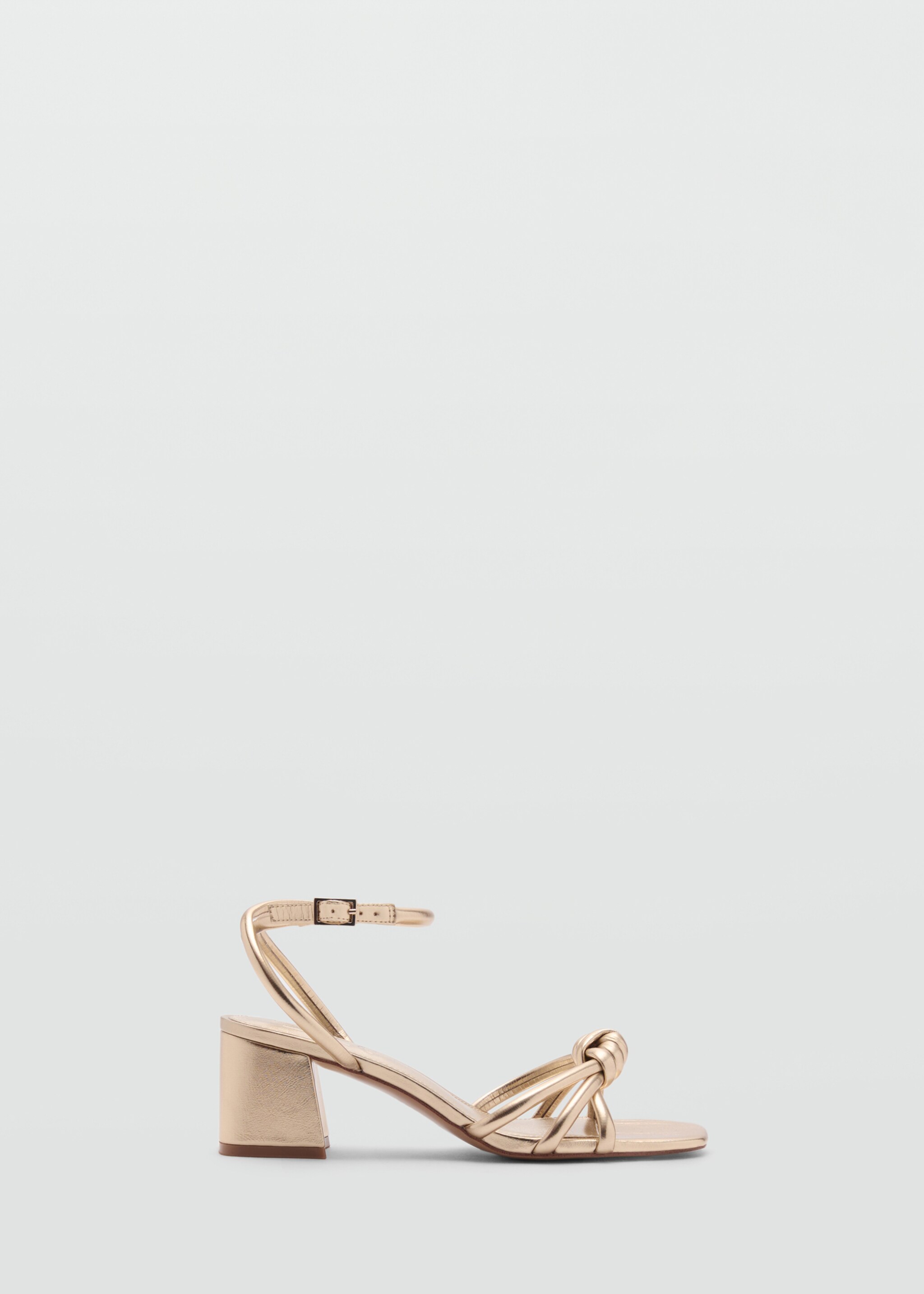 Metallic strappy heeled sandal - Article without model