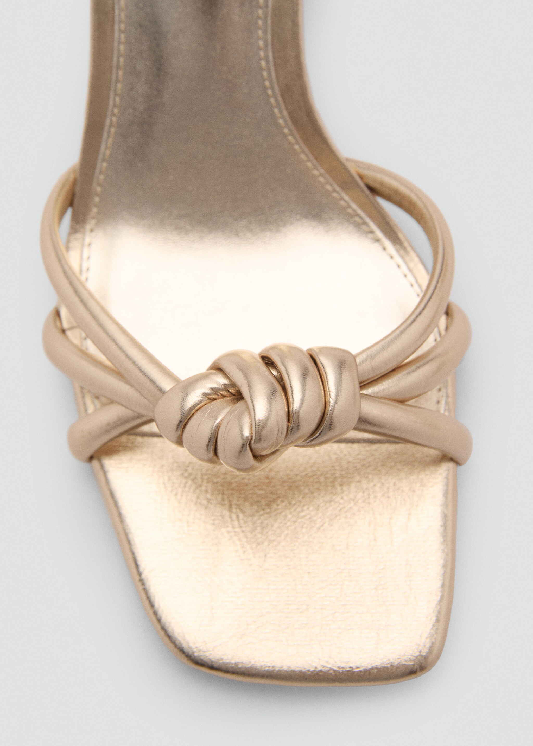 Metallic strappy heeled sandal - Details of the article 1