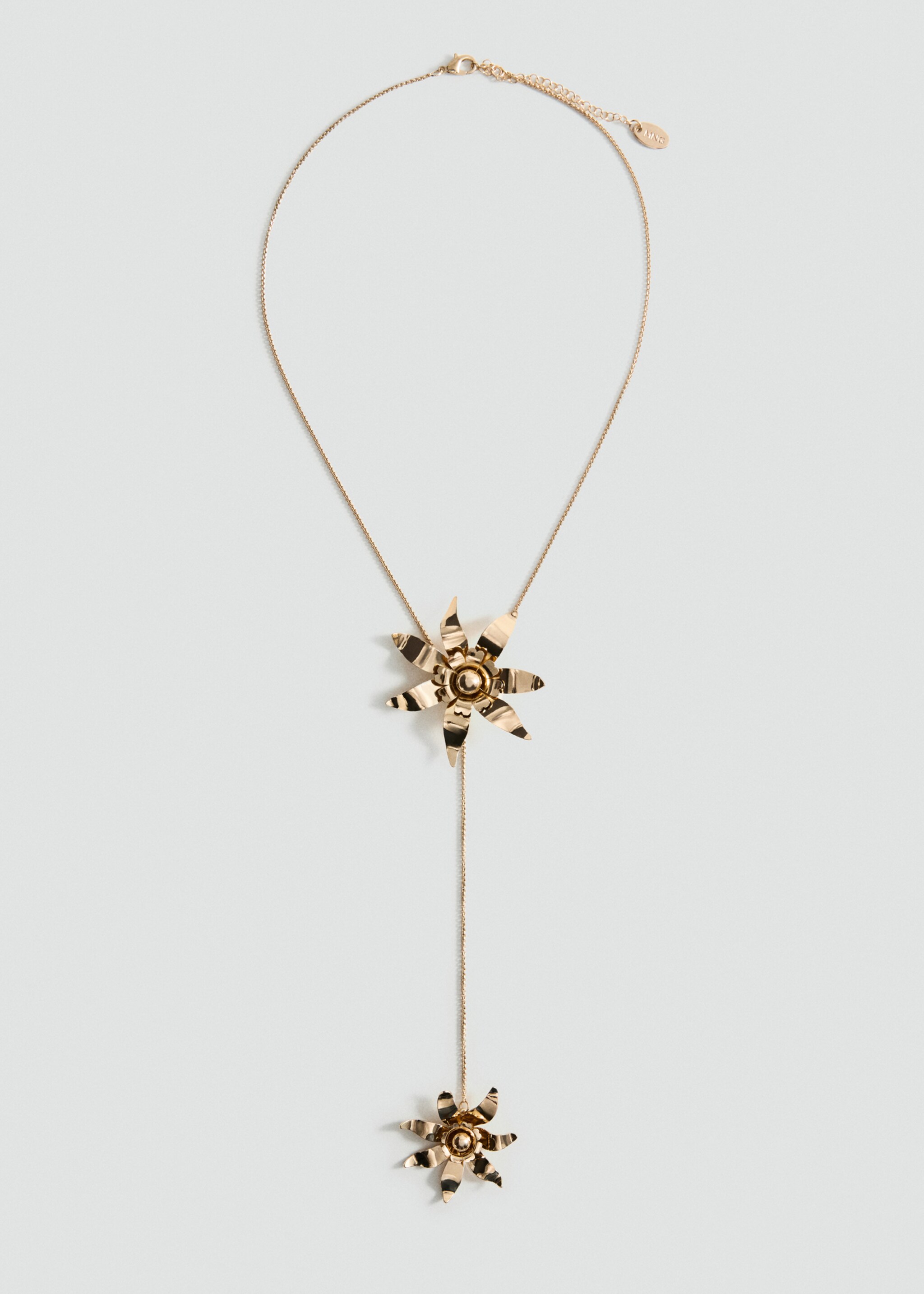 Long flower chain necklace - Article without model