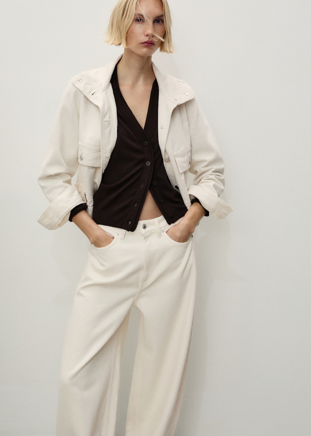 High-rise balloon jeans