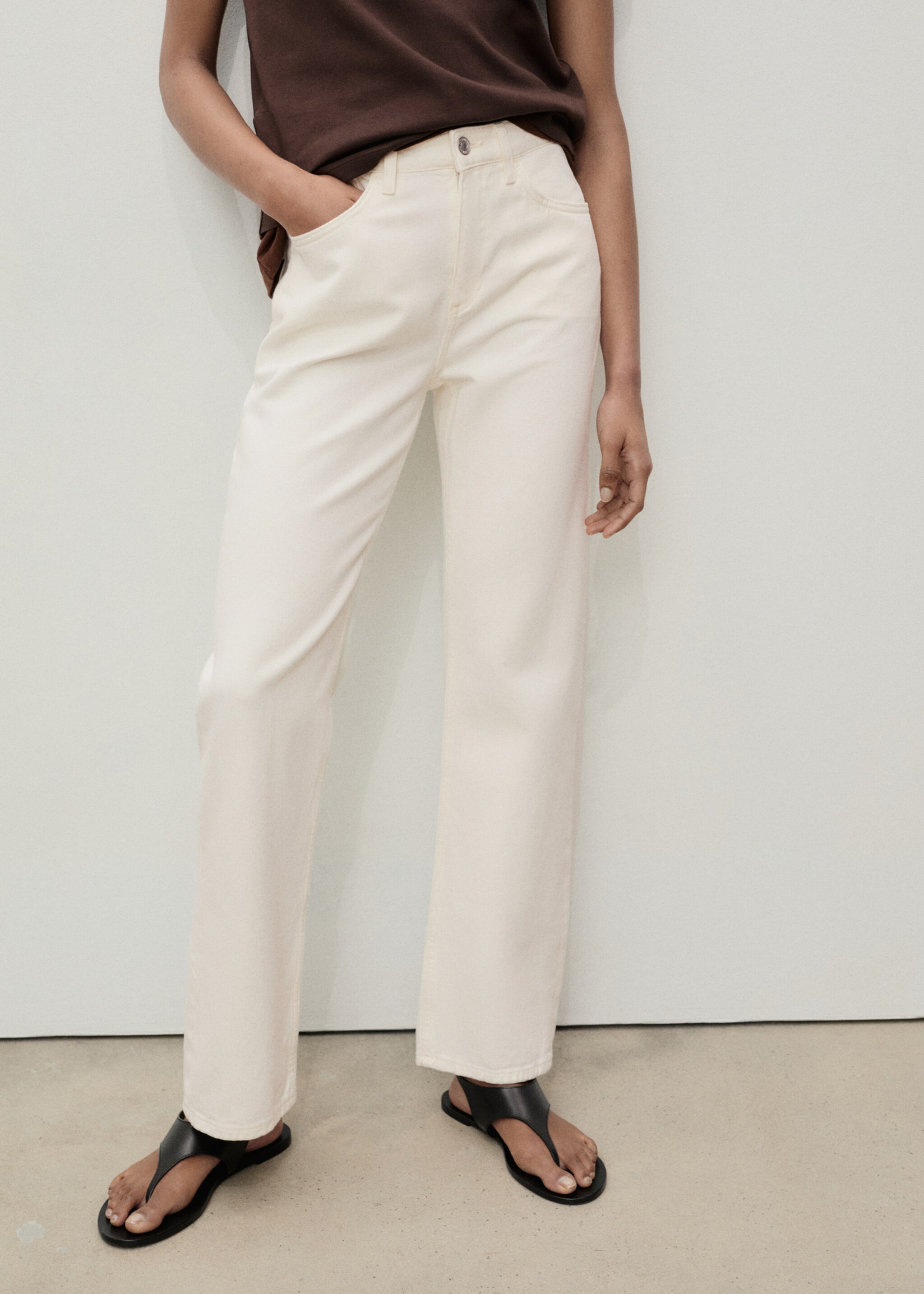 Matilda medium-rise straight-fit jeans - Medium plane