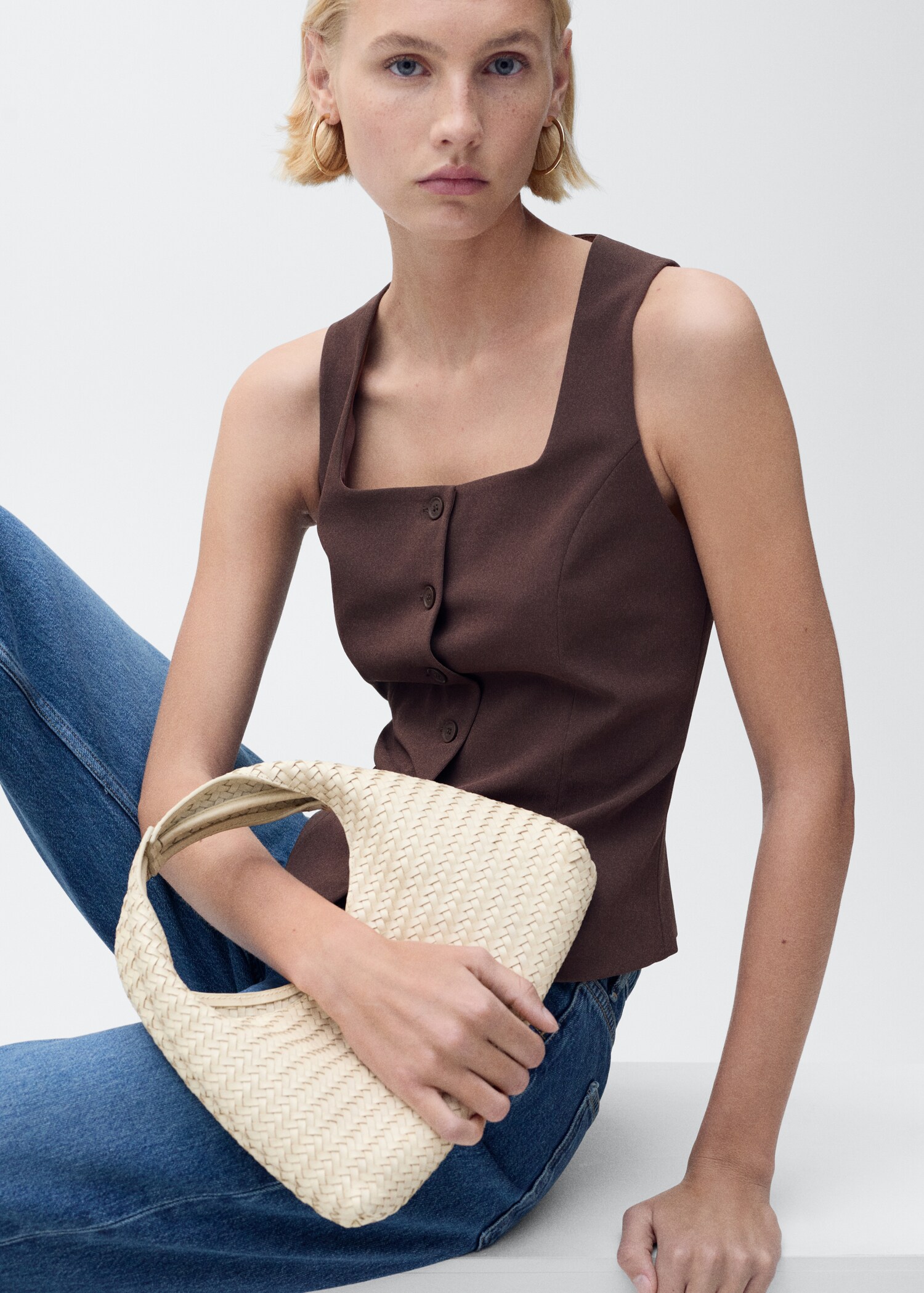Slim-fit suit waistcoat - Details of the article 2