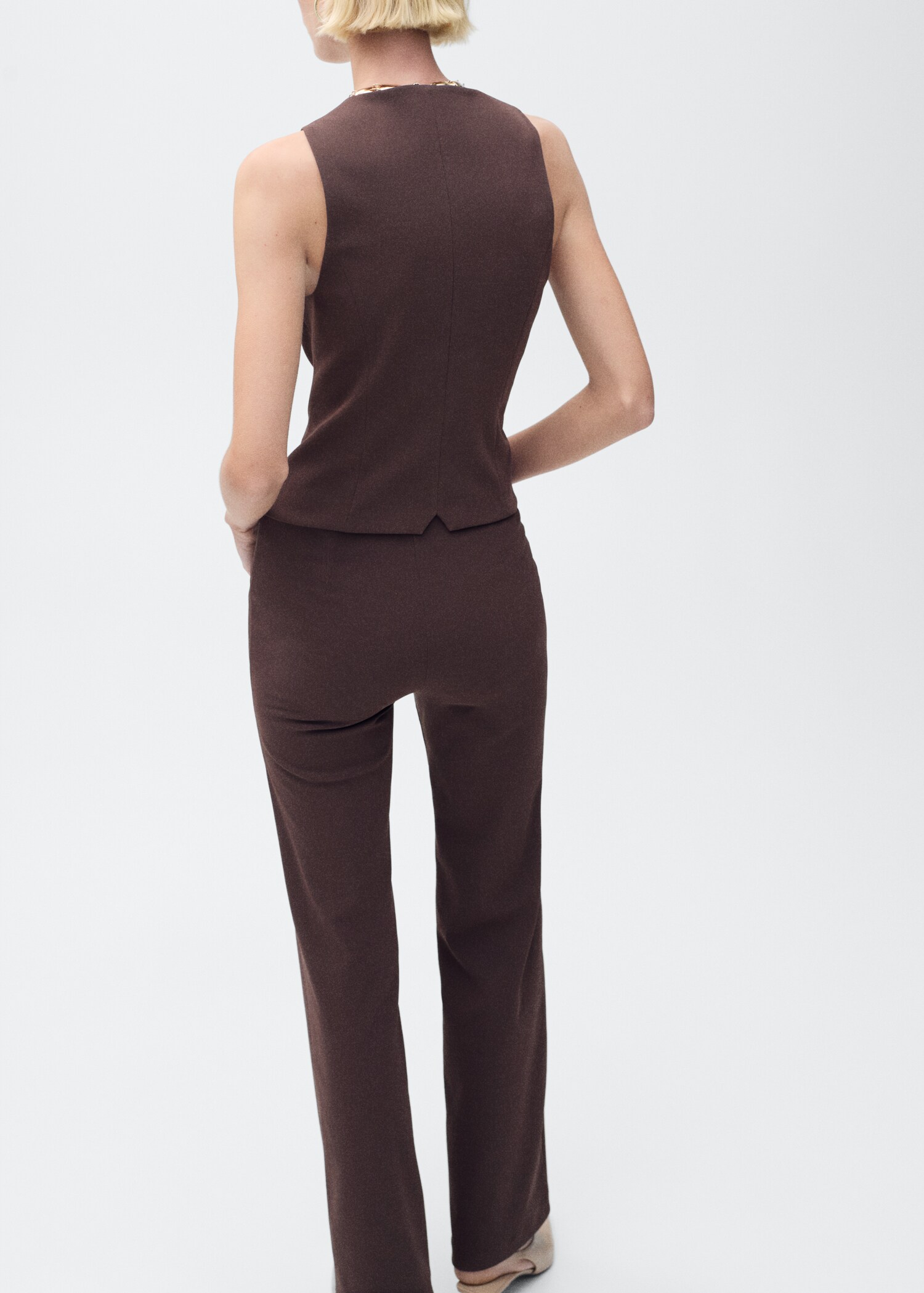 Slim-fit suit waistcoat - Reverse of the article