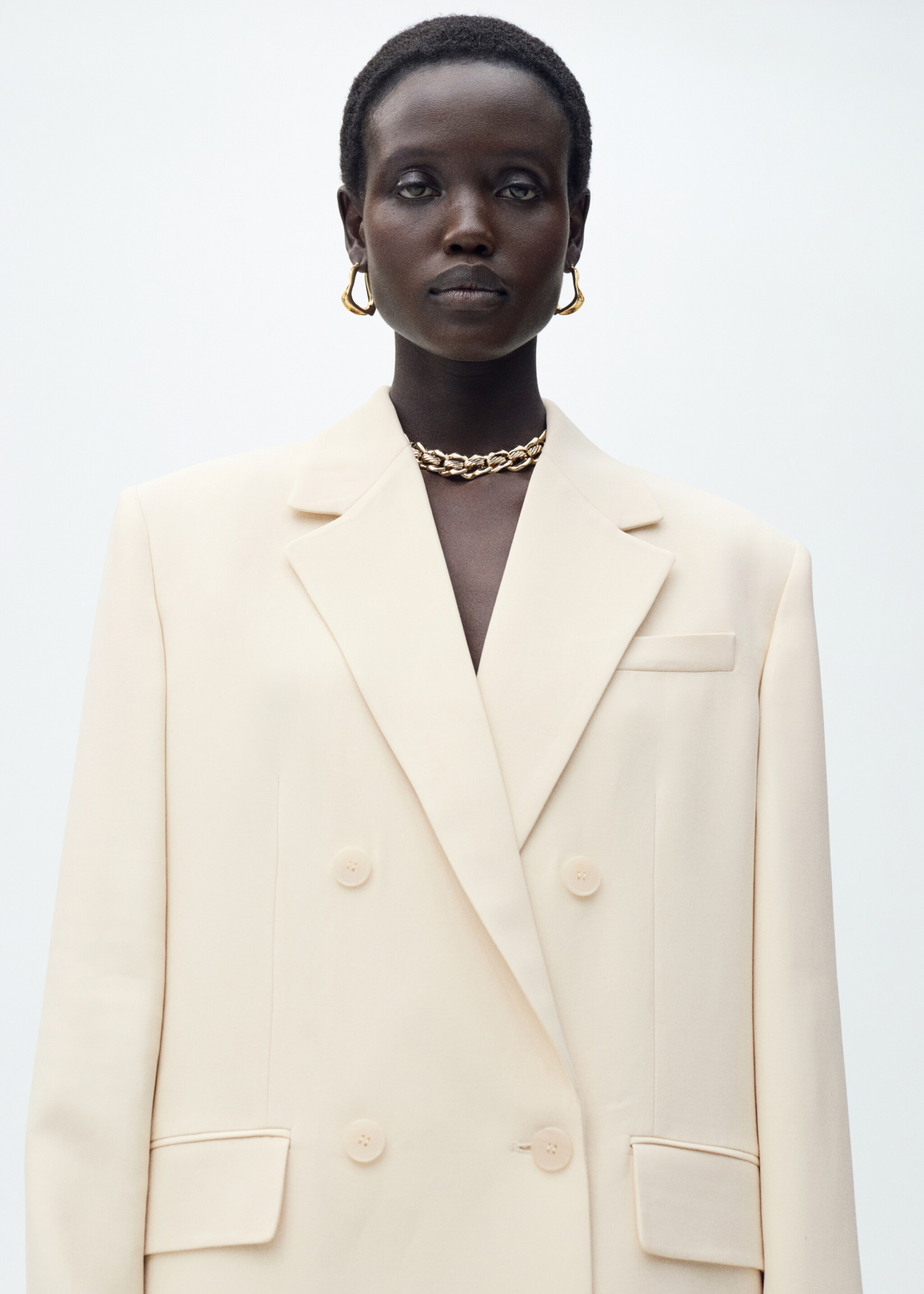 Double-breasted suit jacket - Medium plane