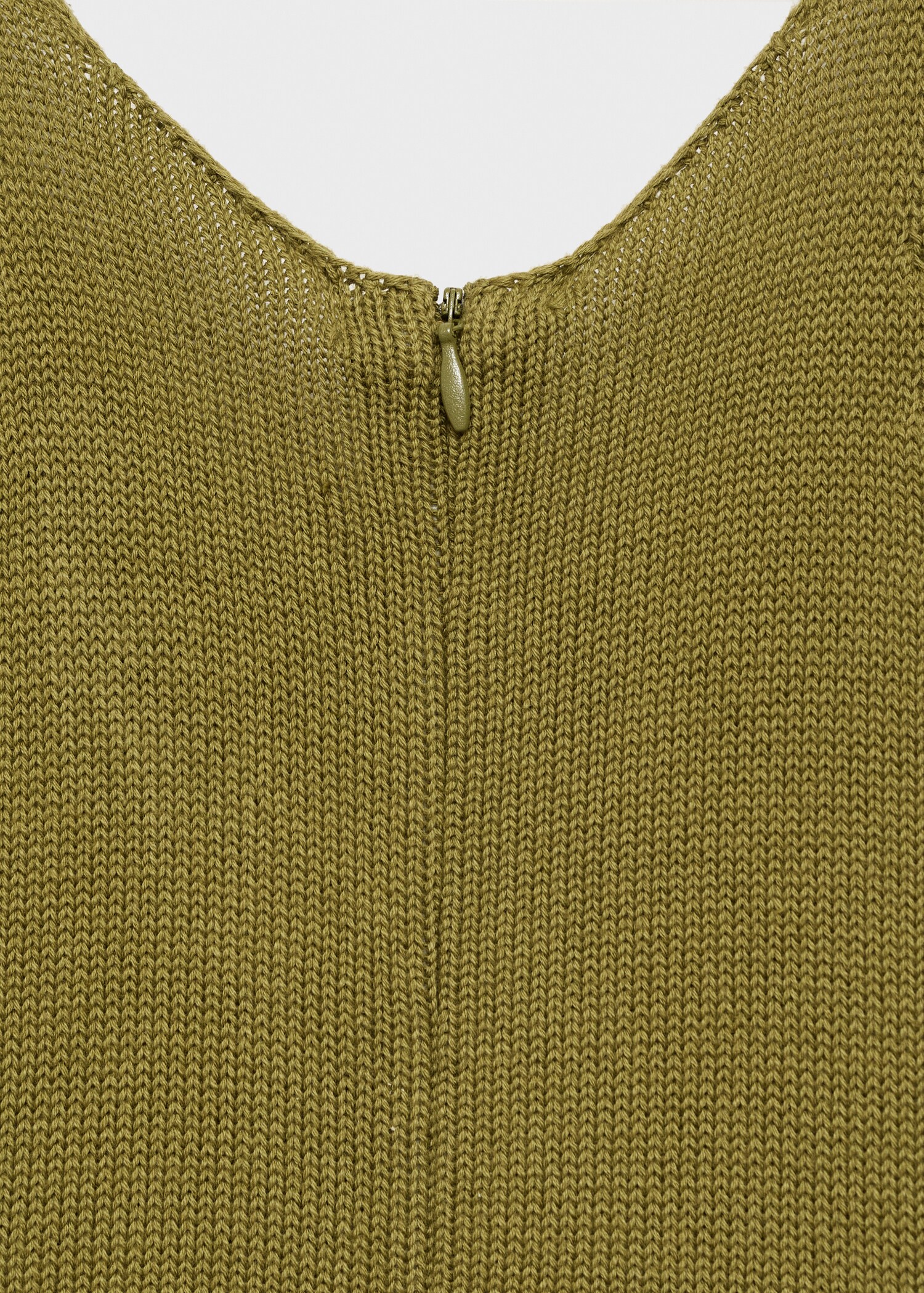 Combined-fabric jumpsuit with belt - Details of the article 0