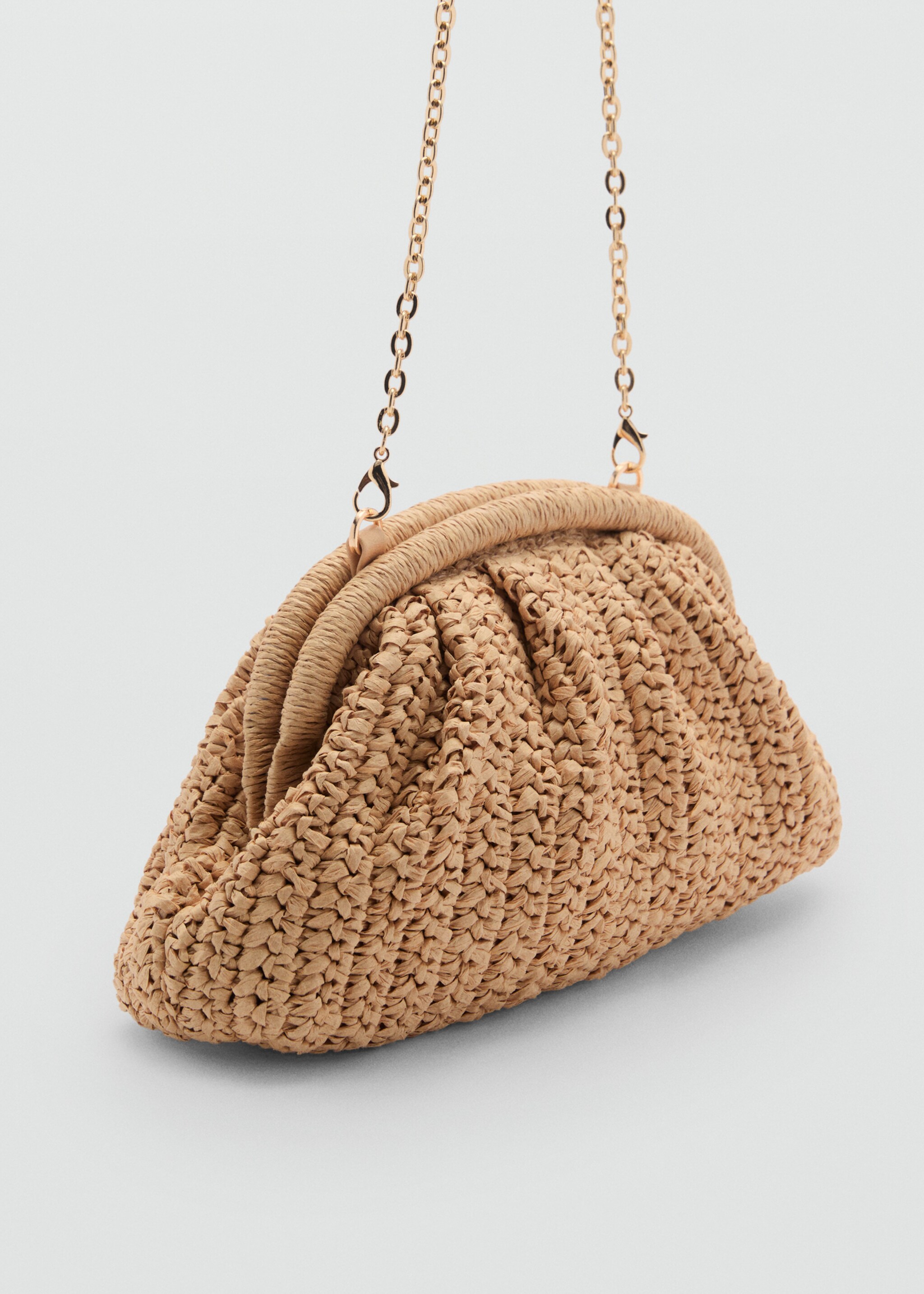 Natural fiber clutch bag - Medium plane