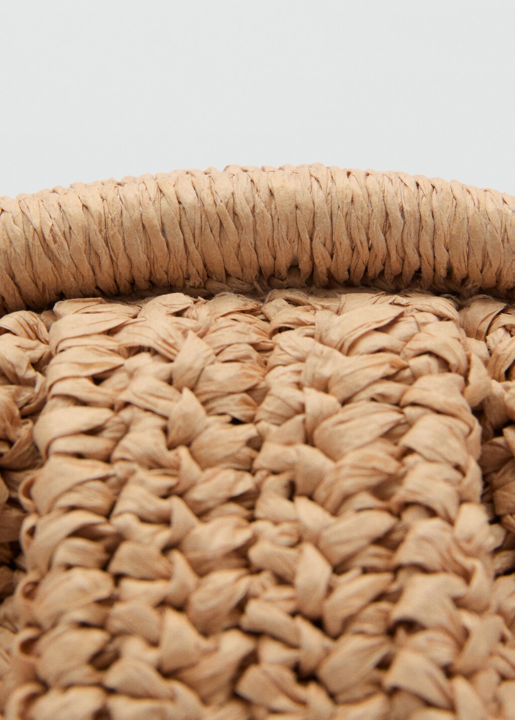 Natural fiber clutch bag