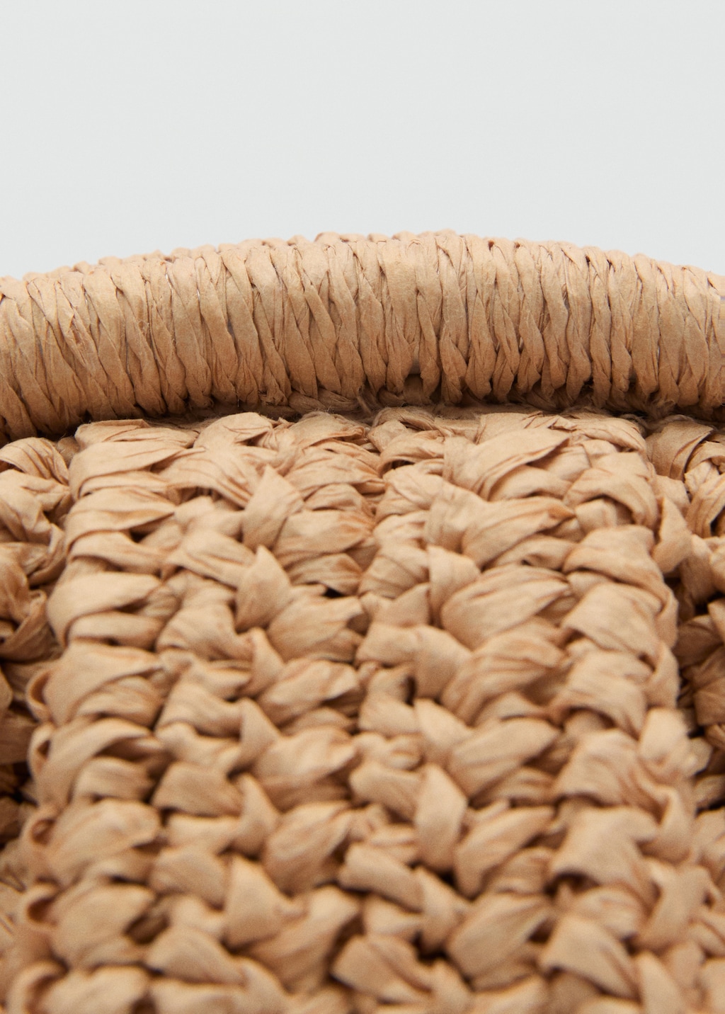 Natural fiber clutch bag