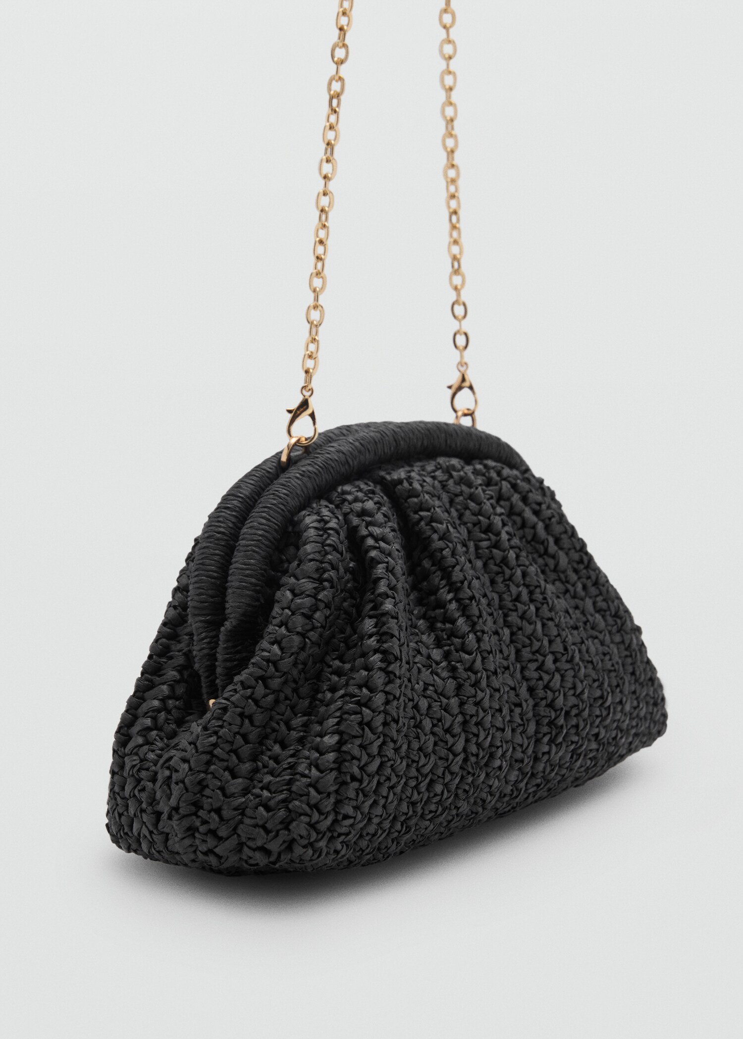 Clutch-Tasche aus Naturfaser - Mittlere Ansicht