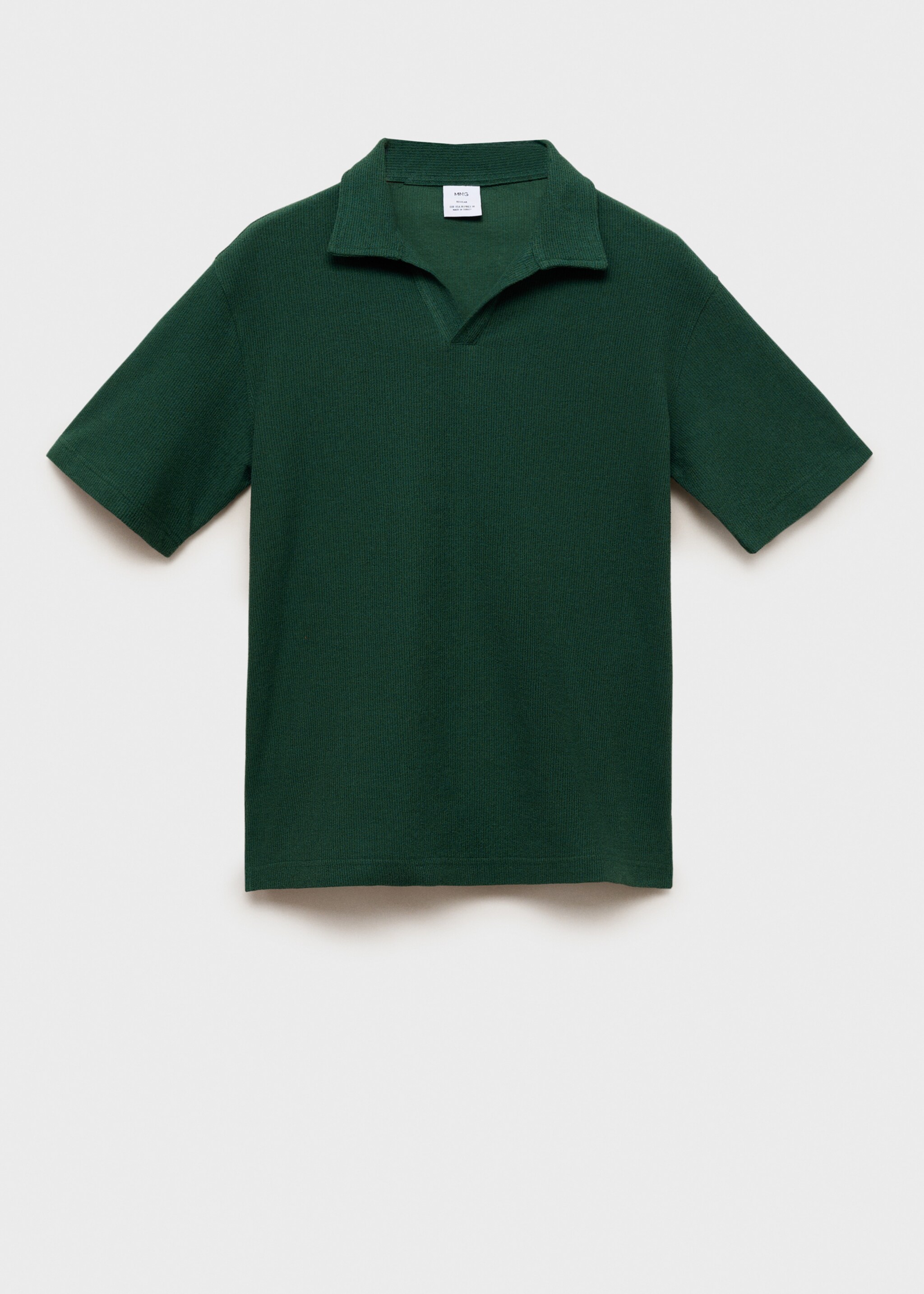 Regular-fit textured polo shirt - Article without model