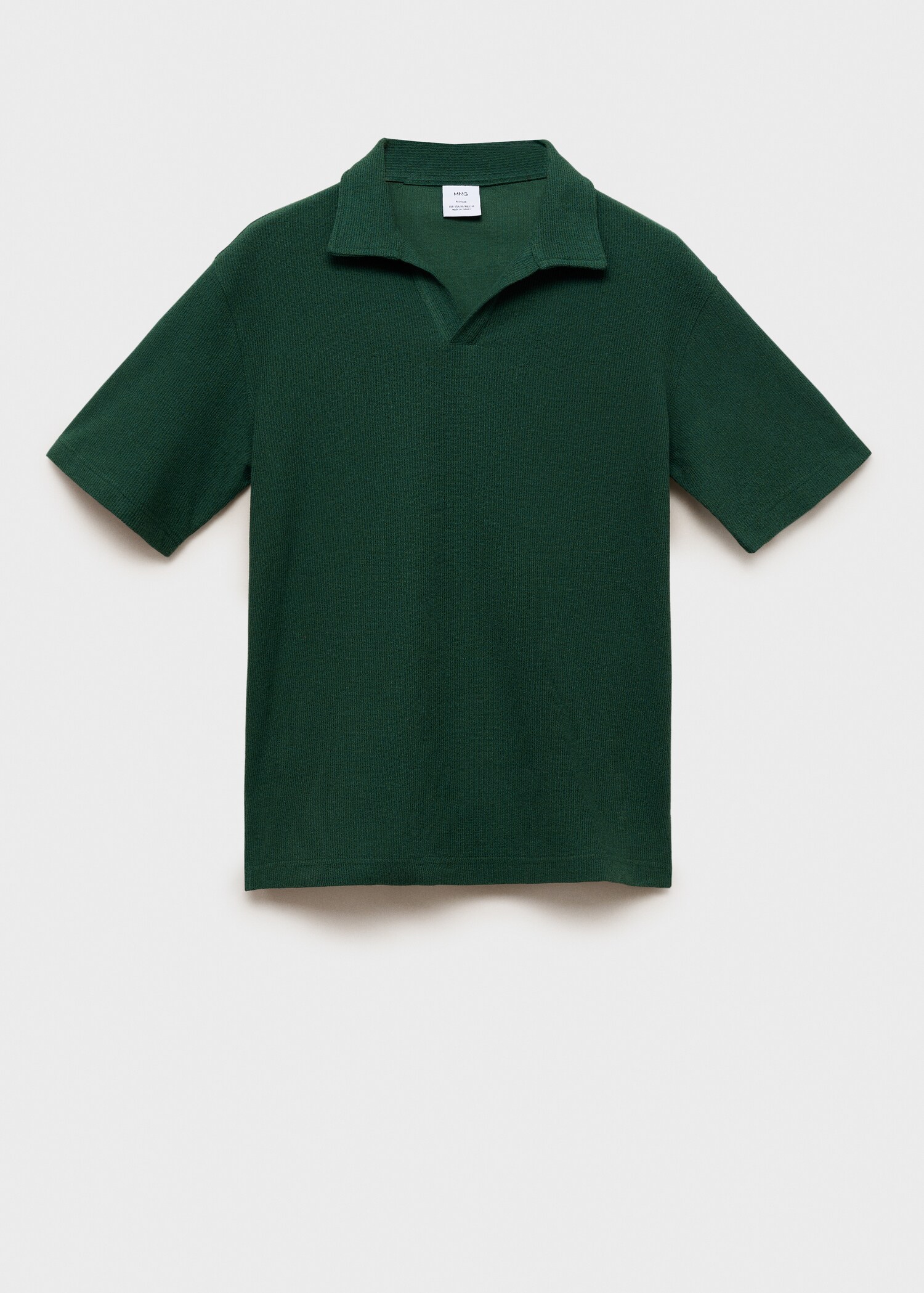 Regular-fit textured polo shirt - Article without model