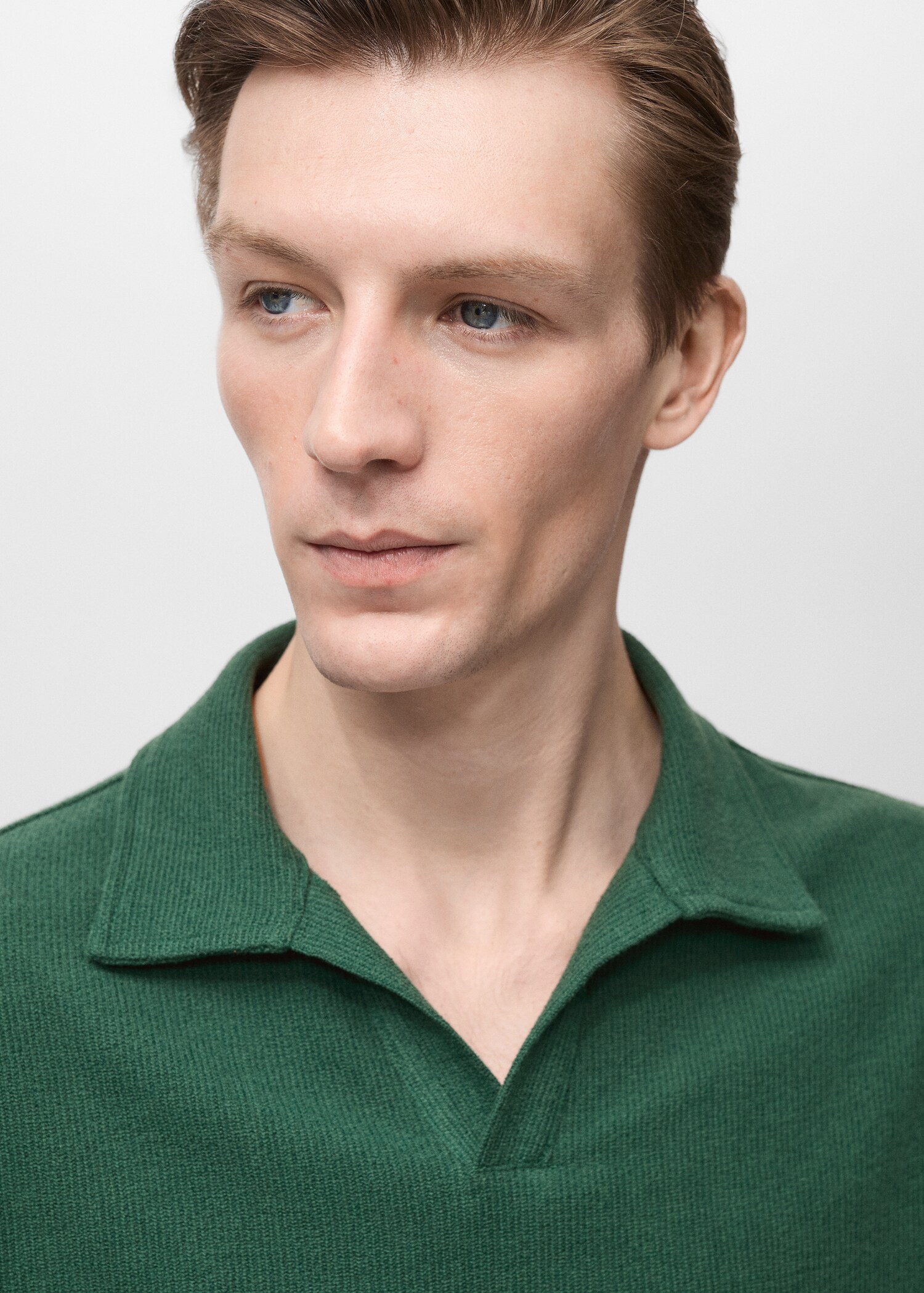 Regular-fit textured polo shirt - Details of the article 1
