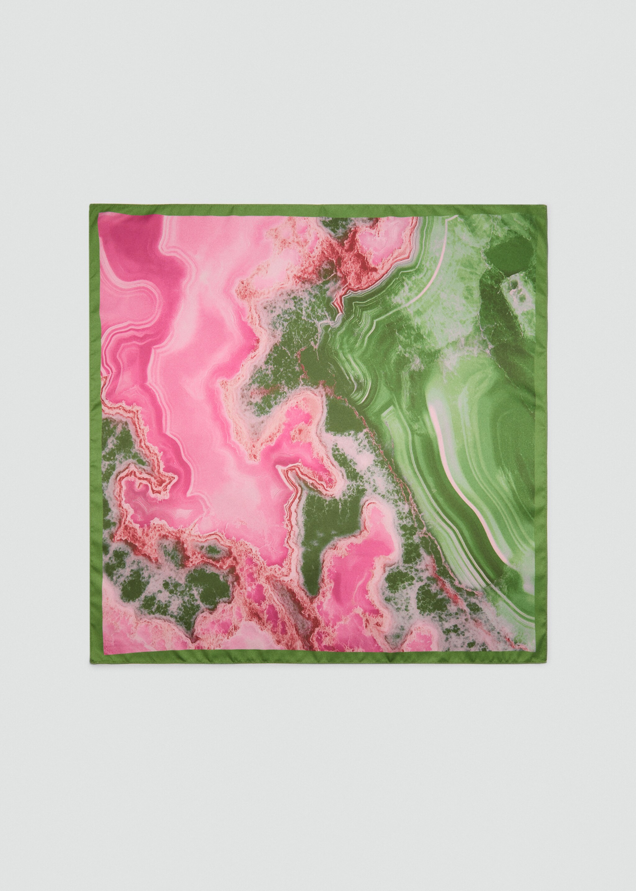 Abstract-print satin scarf - Article without model