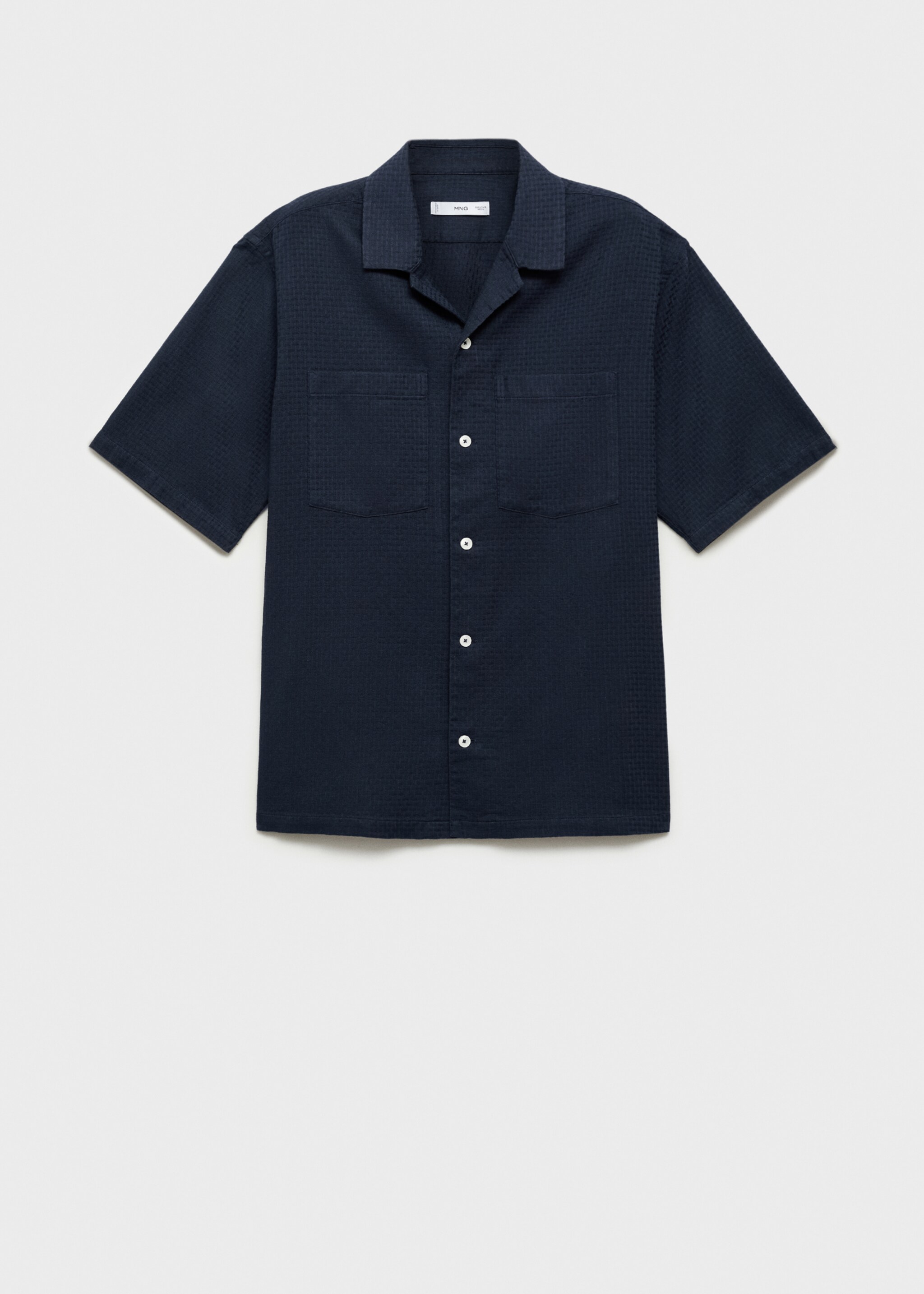 Chemise 100 % coton seersucker carreaux - Article sans modèle