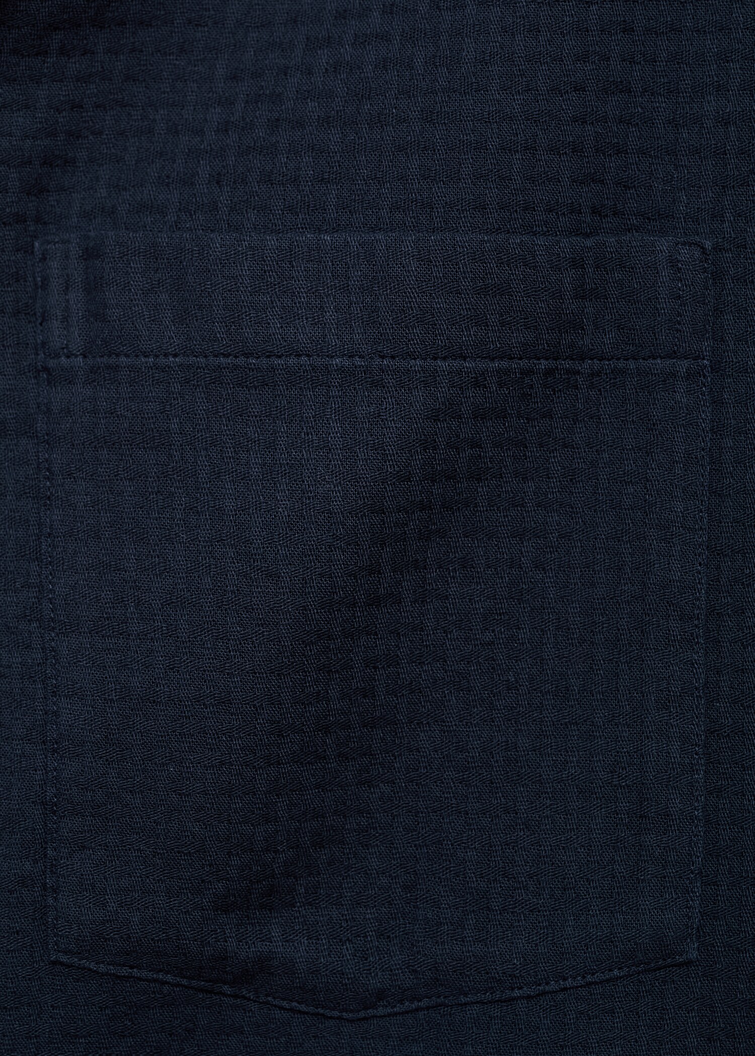 100% cotton check seersucker shirt - Details of the article 0