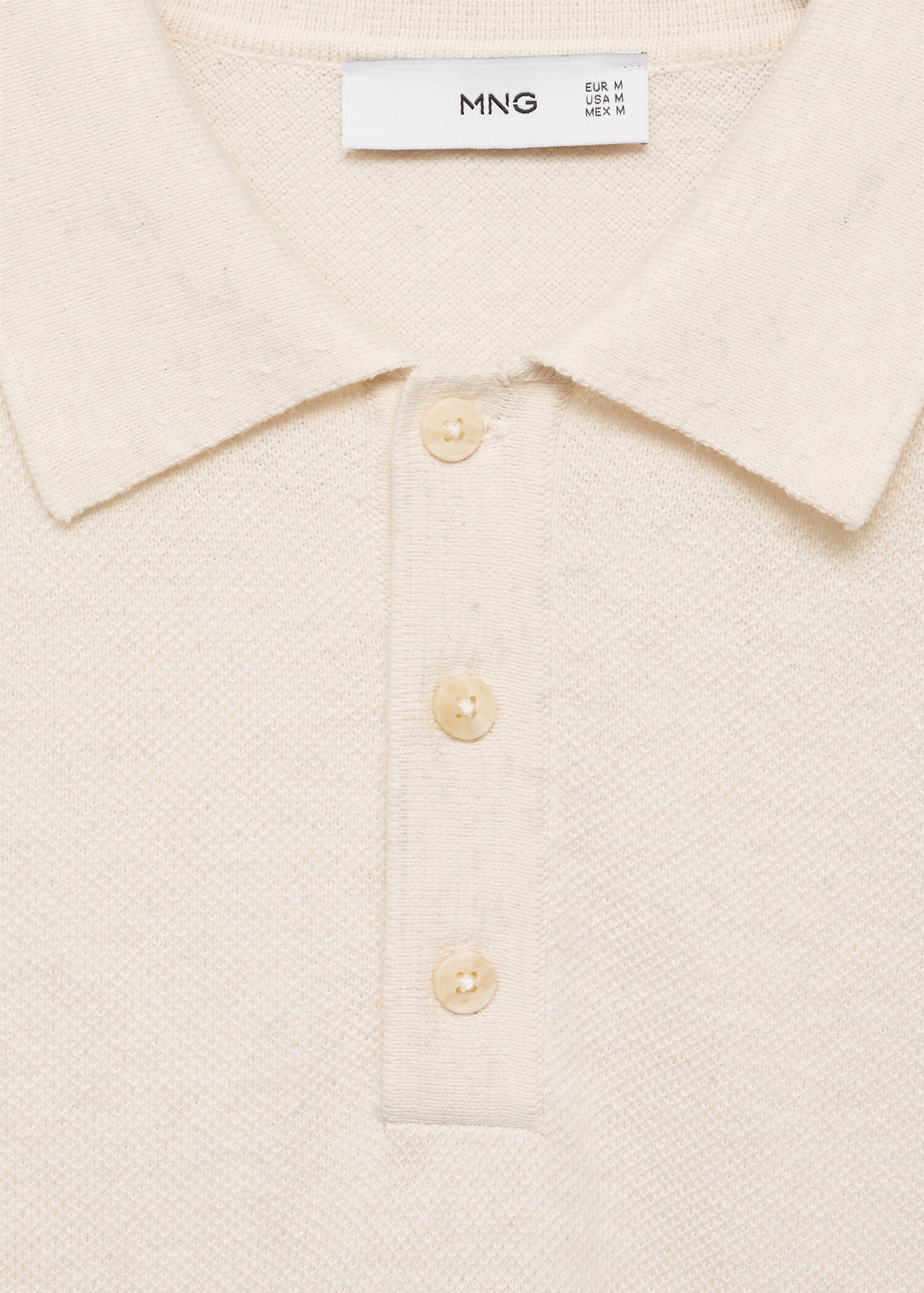 Structured knitted slim-fit polo shirt - Details of the article 8