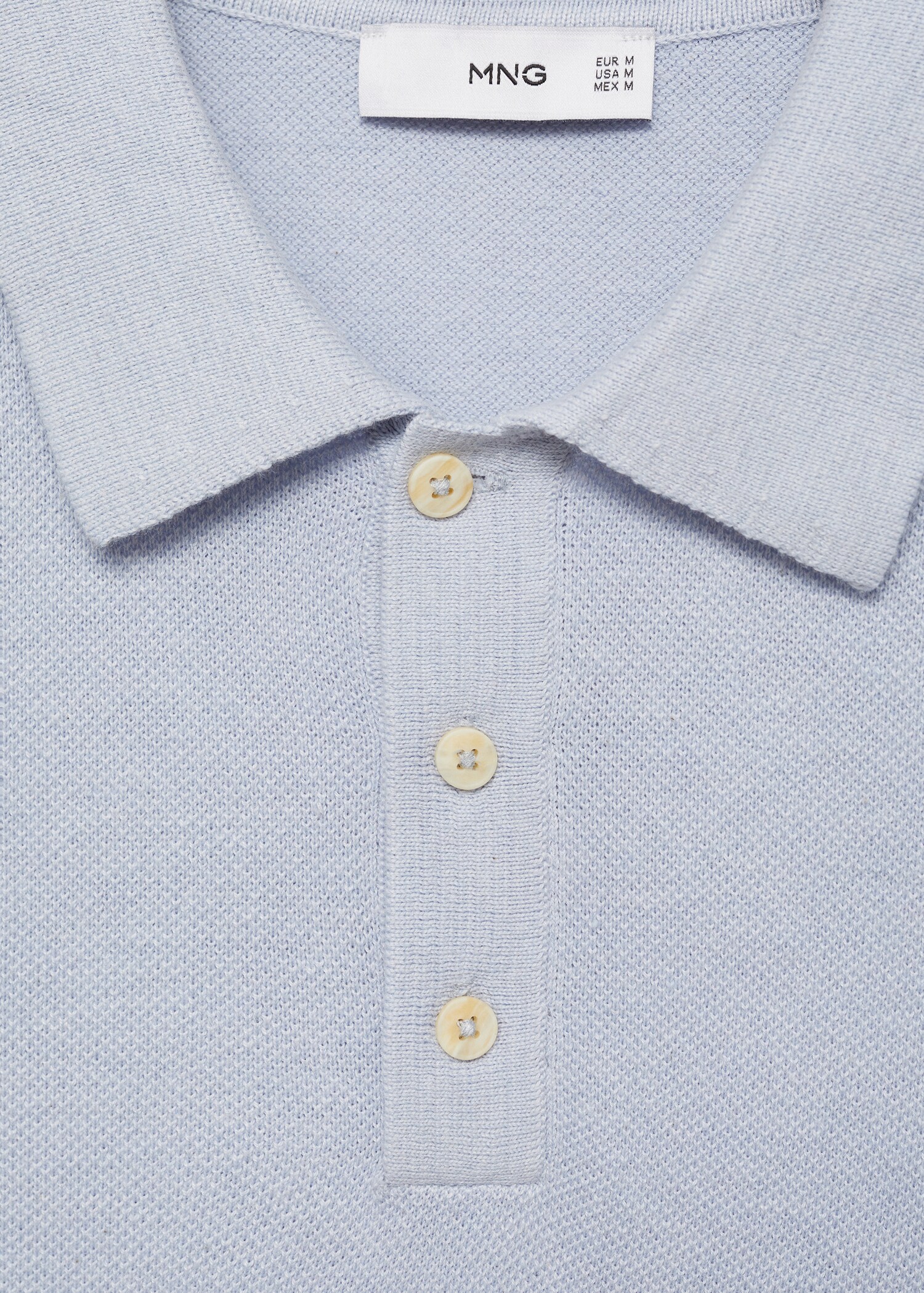 Structured knitted slim-fit polo shirt - Details of the article 8