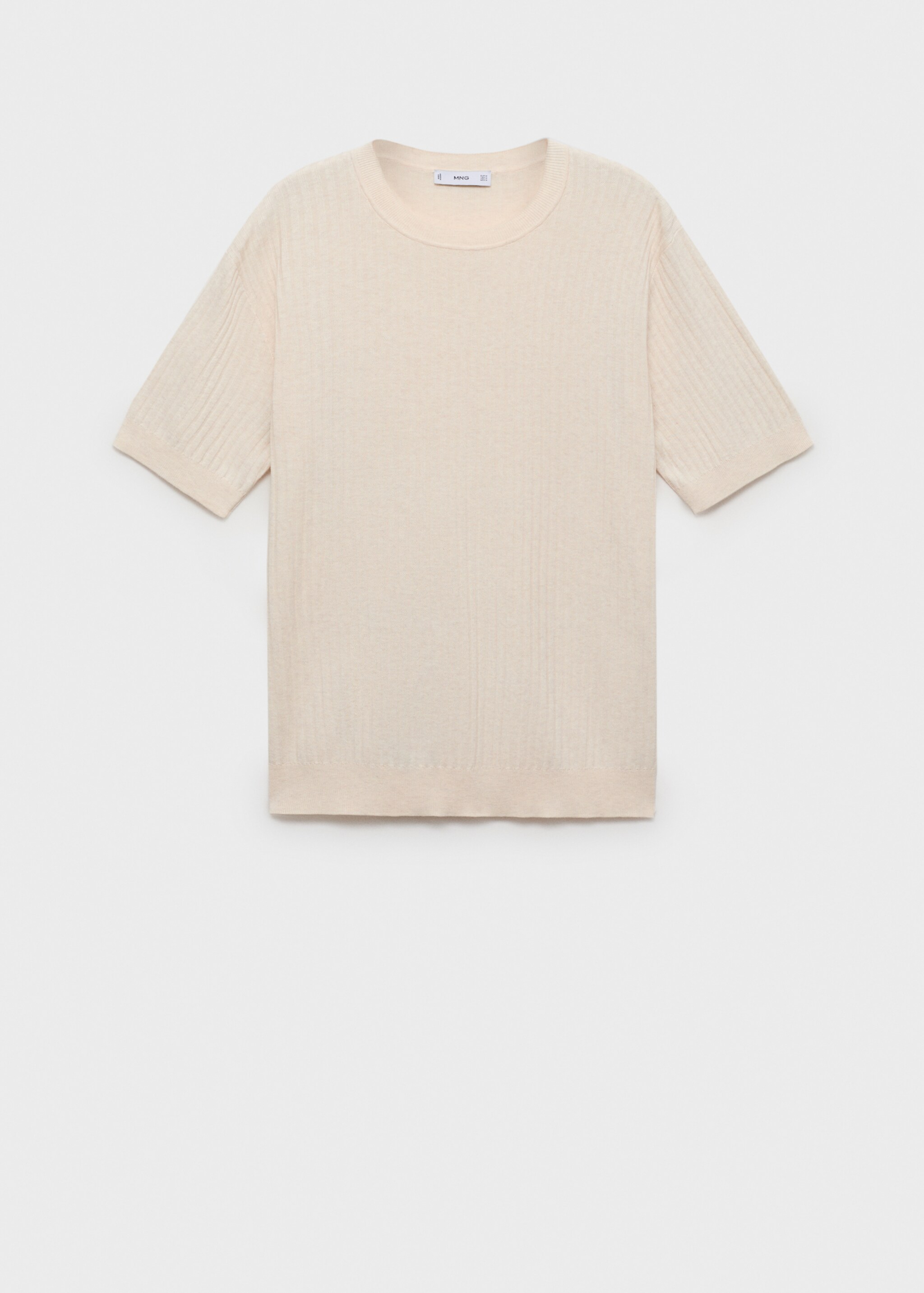 Textured striped T-shirt - Article without model