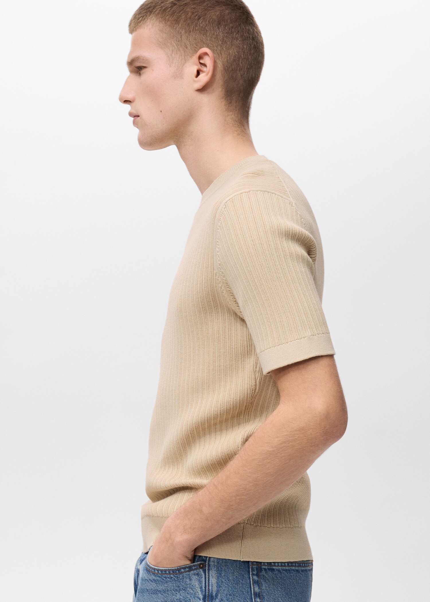 Camiseta punto algodón trenzado - Detalle del artículo 2
